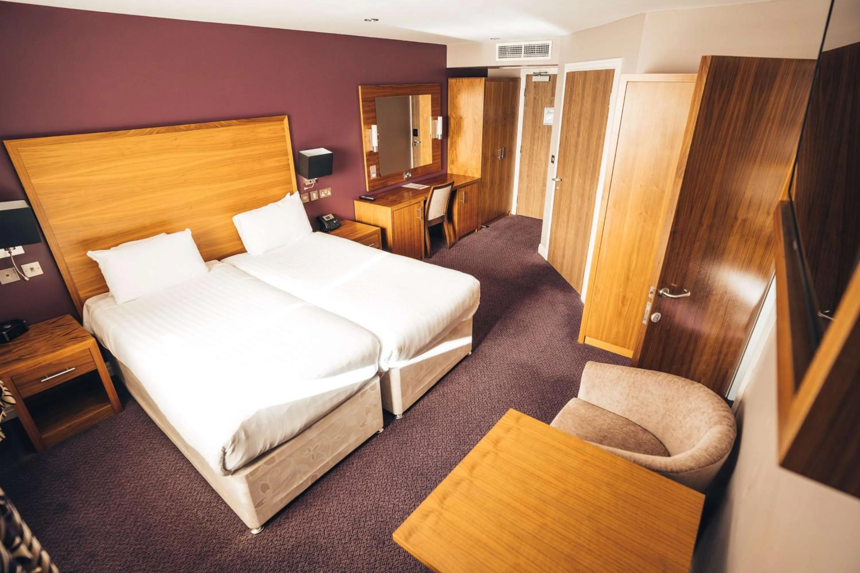 Bedroom, Bed in Blackpool Football Club Stadium Hotel, a member of Radisson Individuals