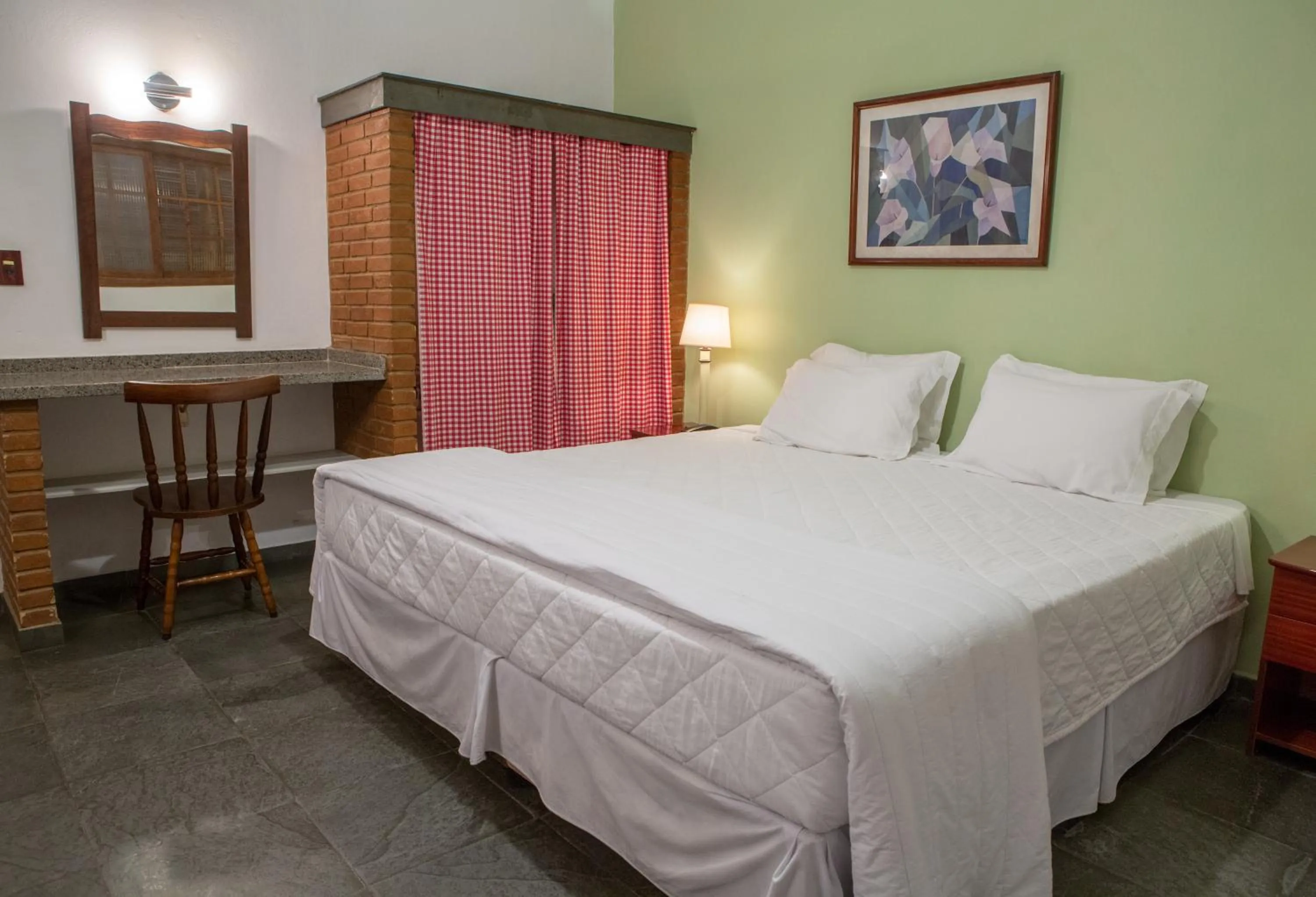 Bed in Hotel Fazenda Sete Lagos