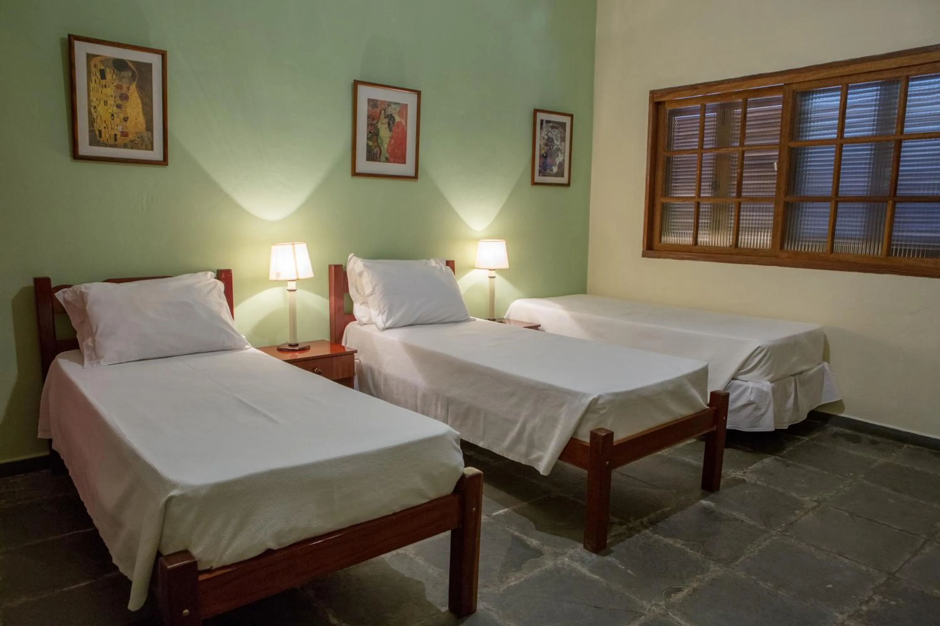 Bed in Hotel Fazenda Sete Lagos