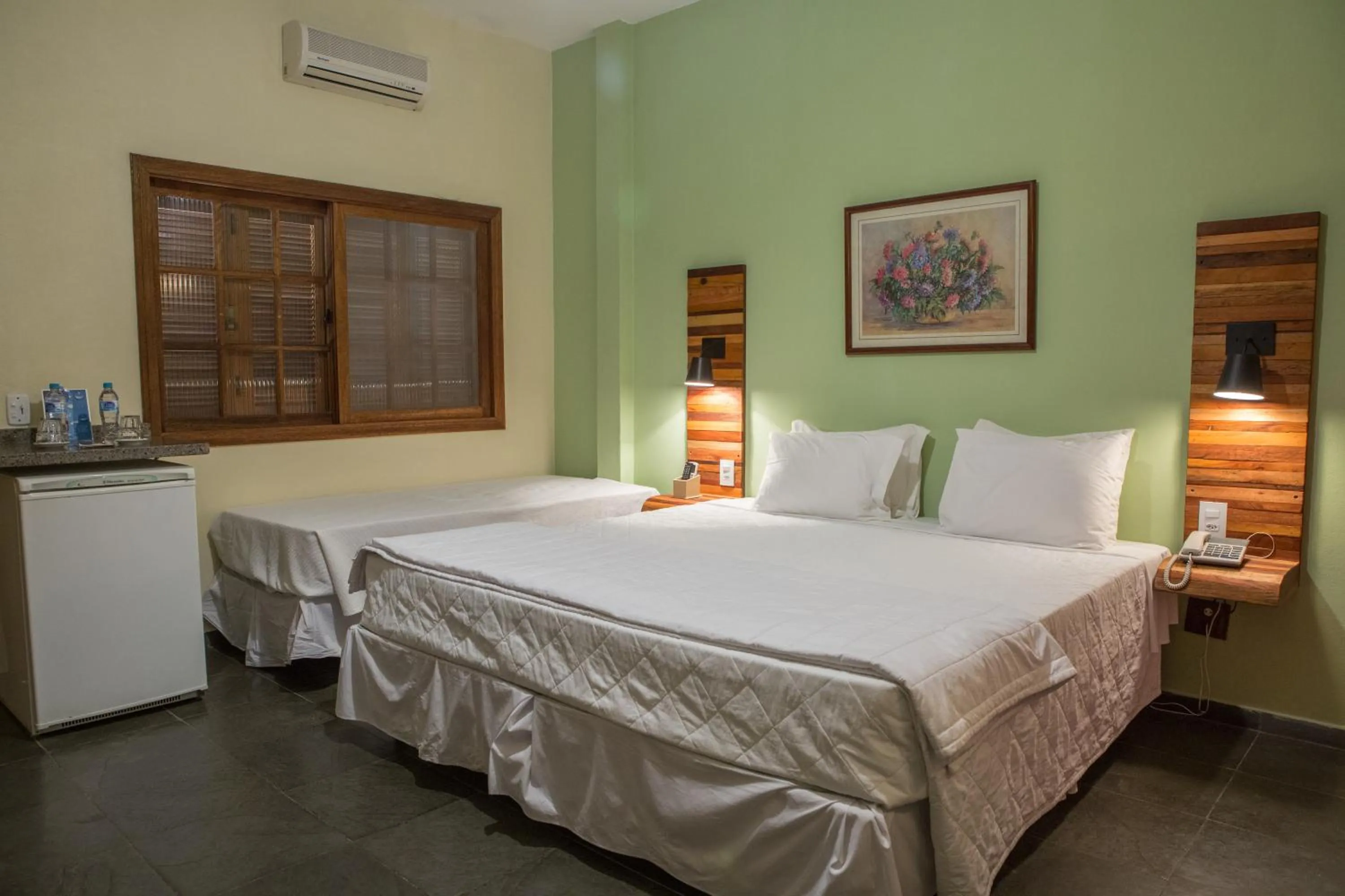 Bed in Hotel Fazenda Sete Lagos