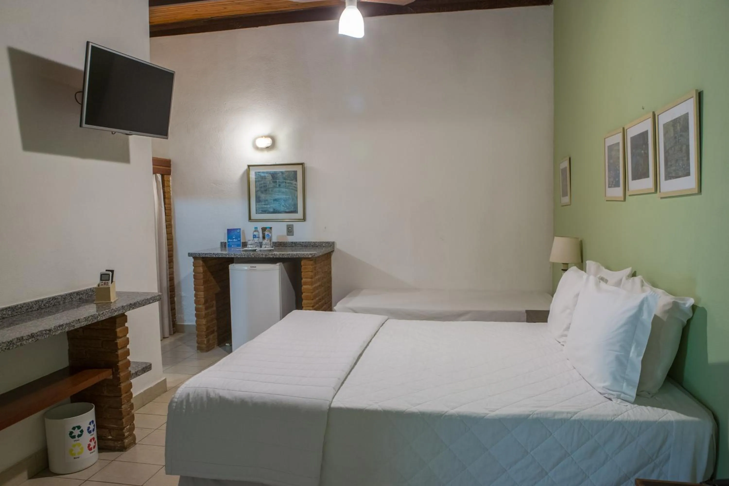 Bed in Hotel Fazenda Sete Lagos