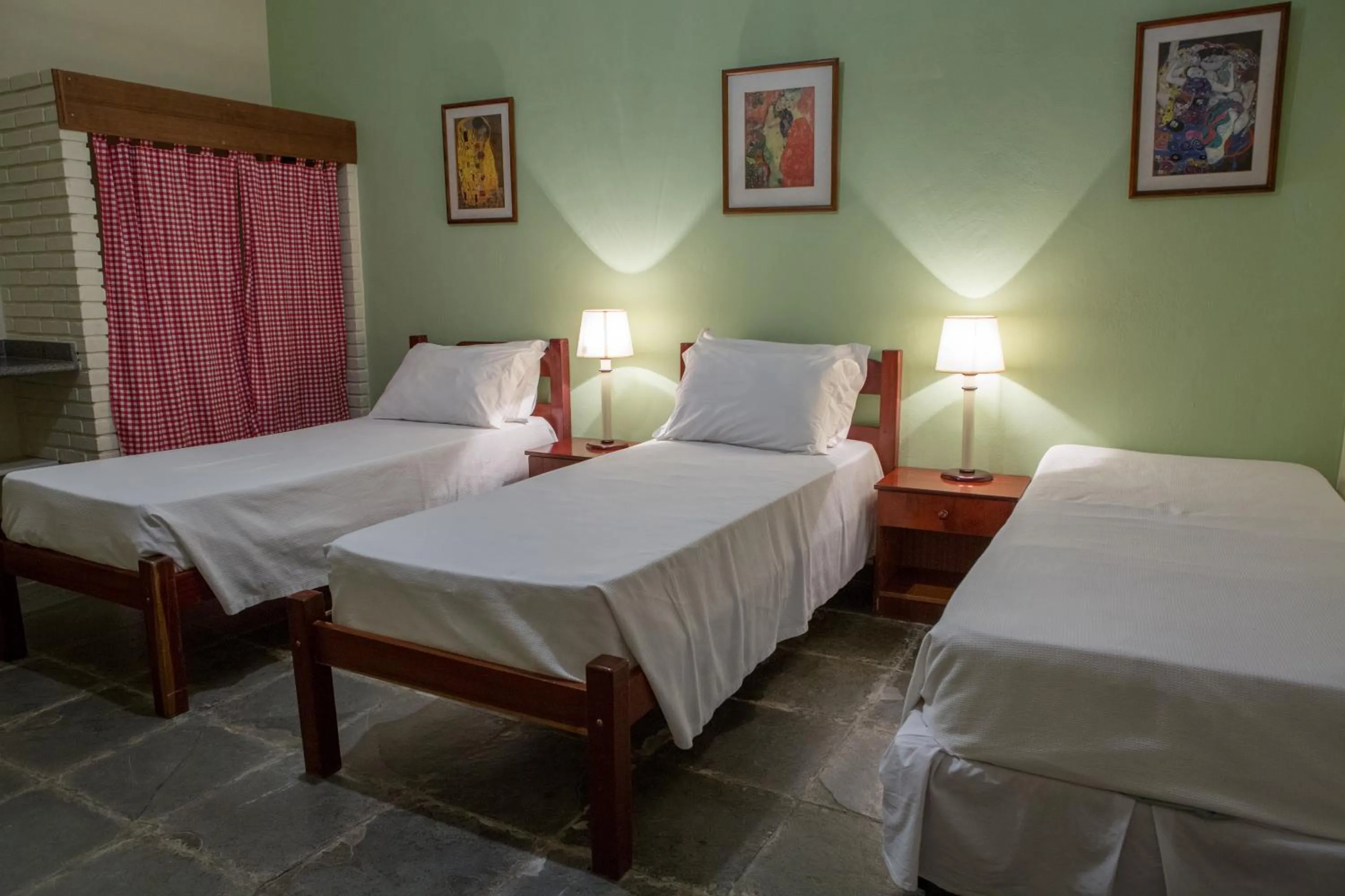 Bed in Hotel Fazenda Sete Lagos