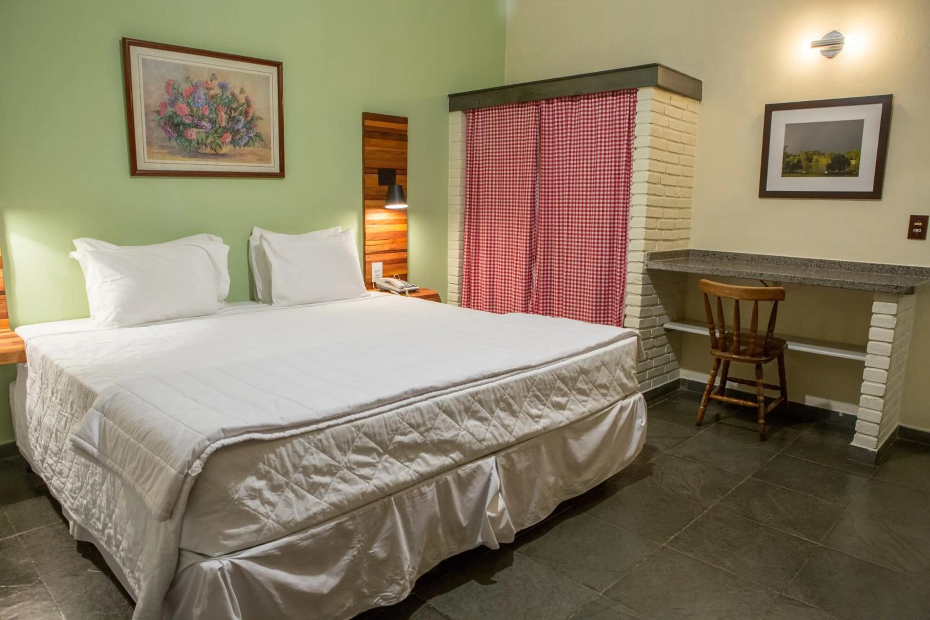 Bed in Hotel Fazenda Sete Lagos