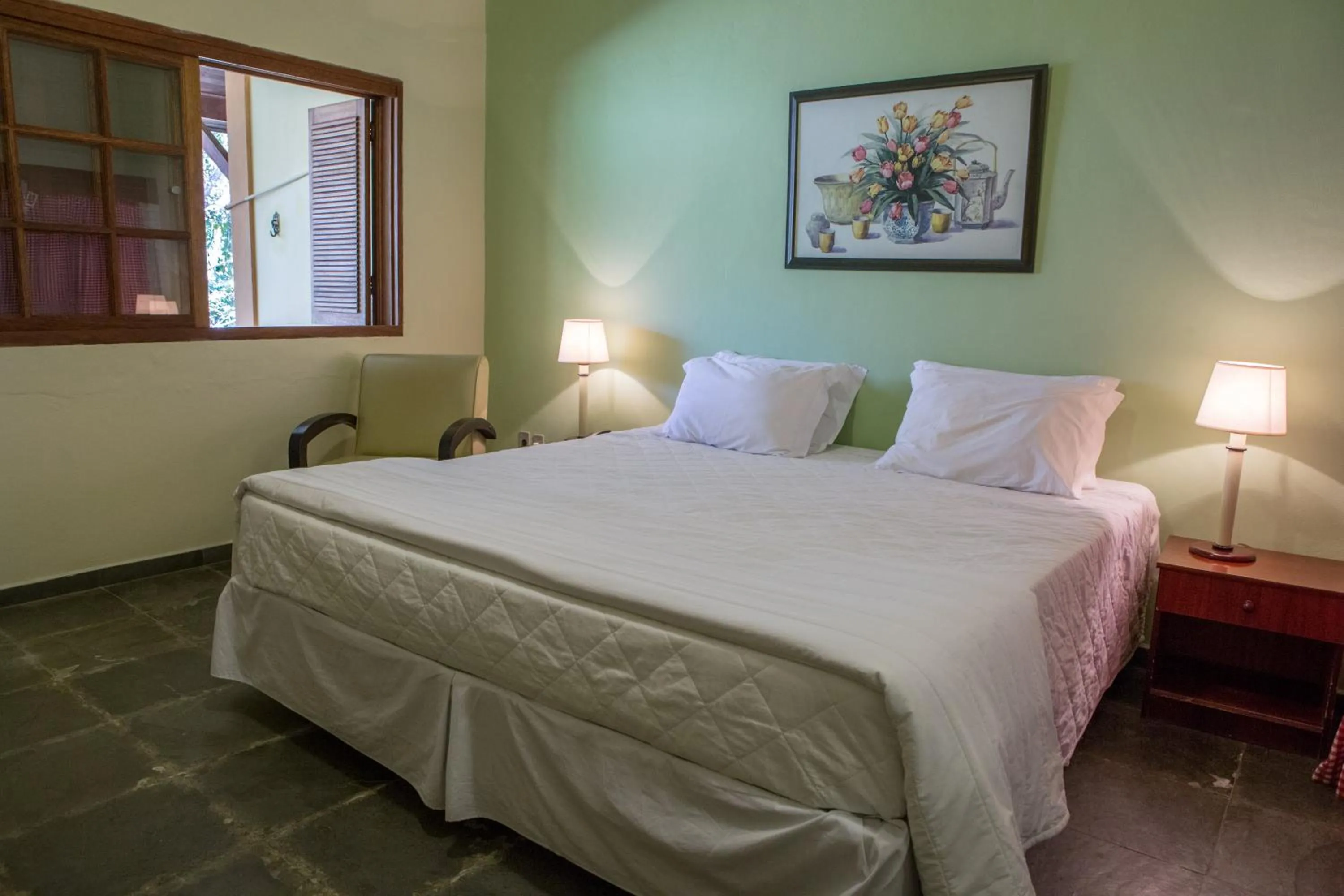 Bed in Hotel Fazenda Sete Lagos