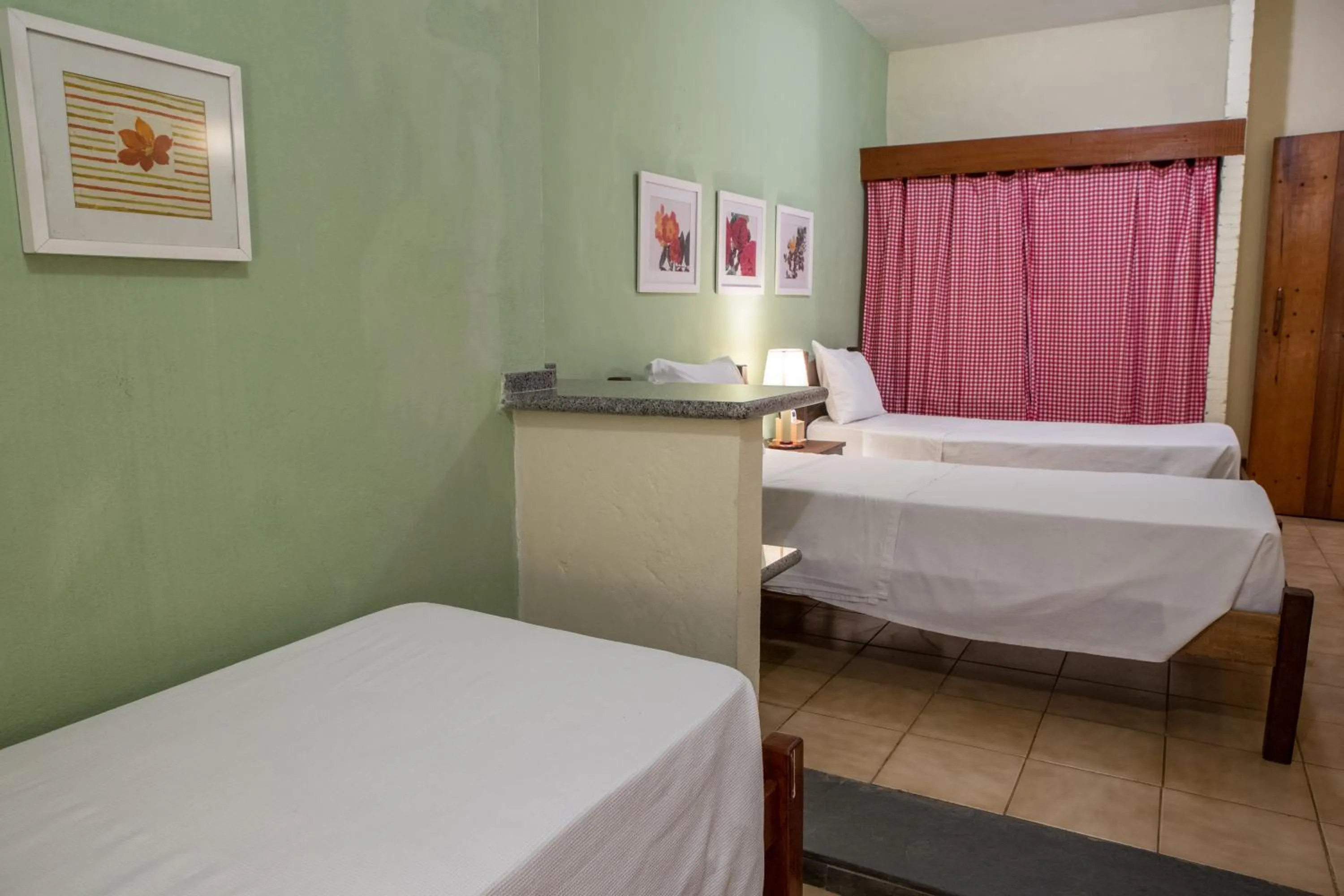 Bed in Hotel Fazenda Sete Lagos