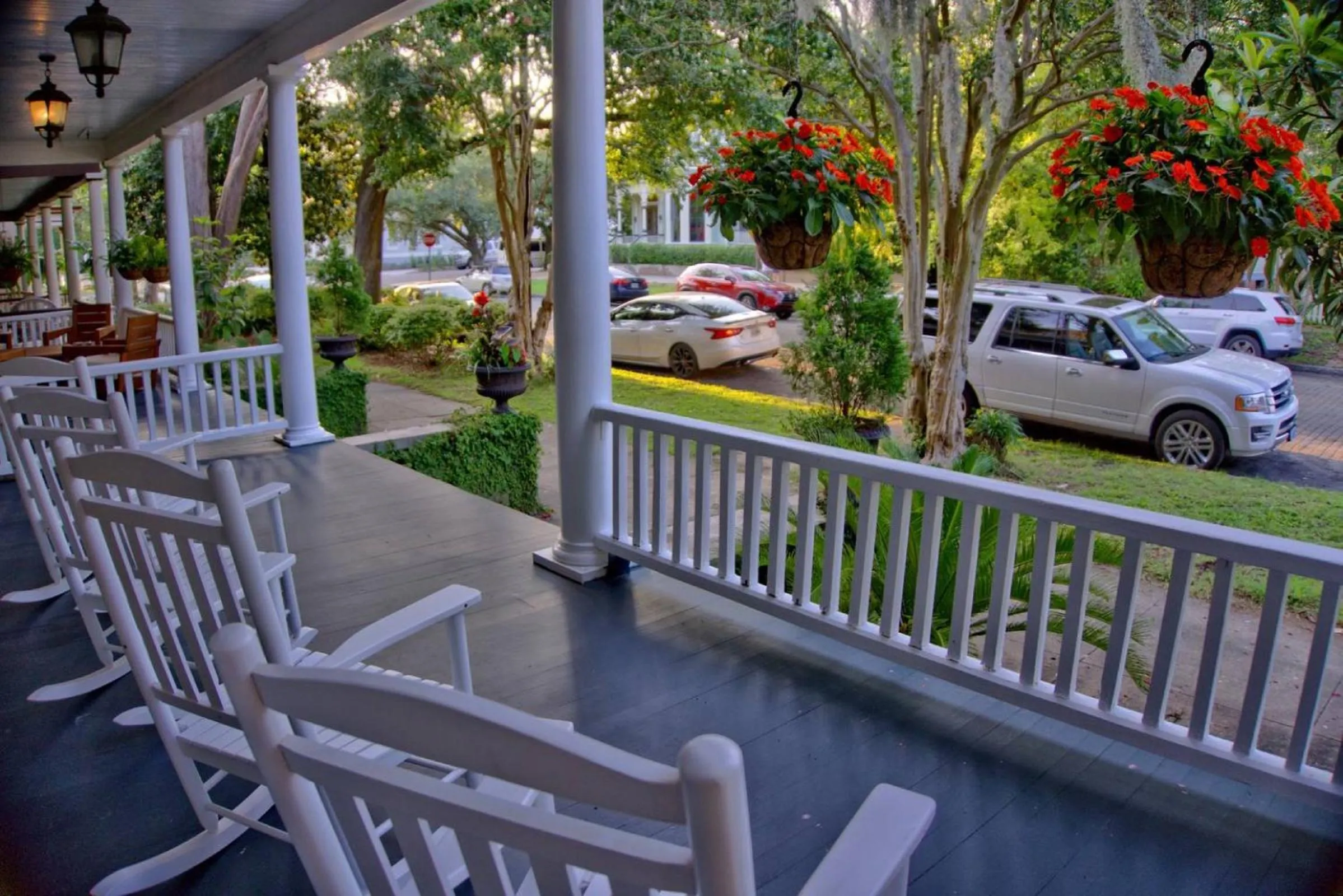 Patio in Beautiful 6 Bed, 5 Bath Historic Savannah Home