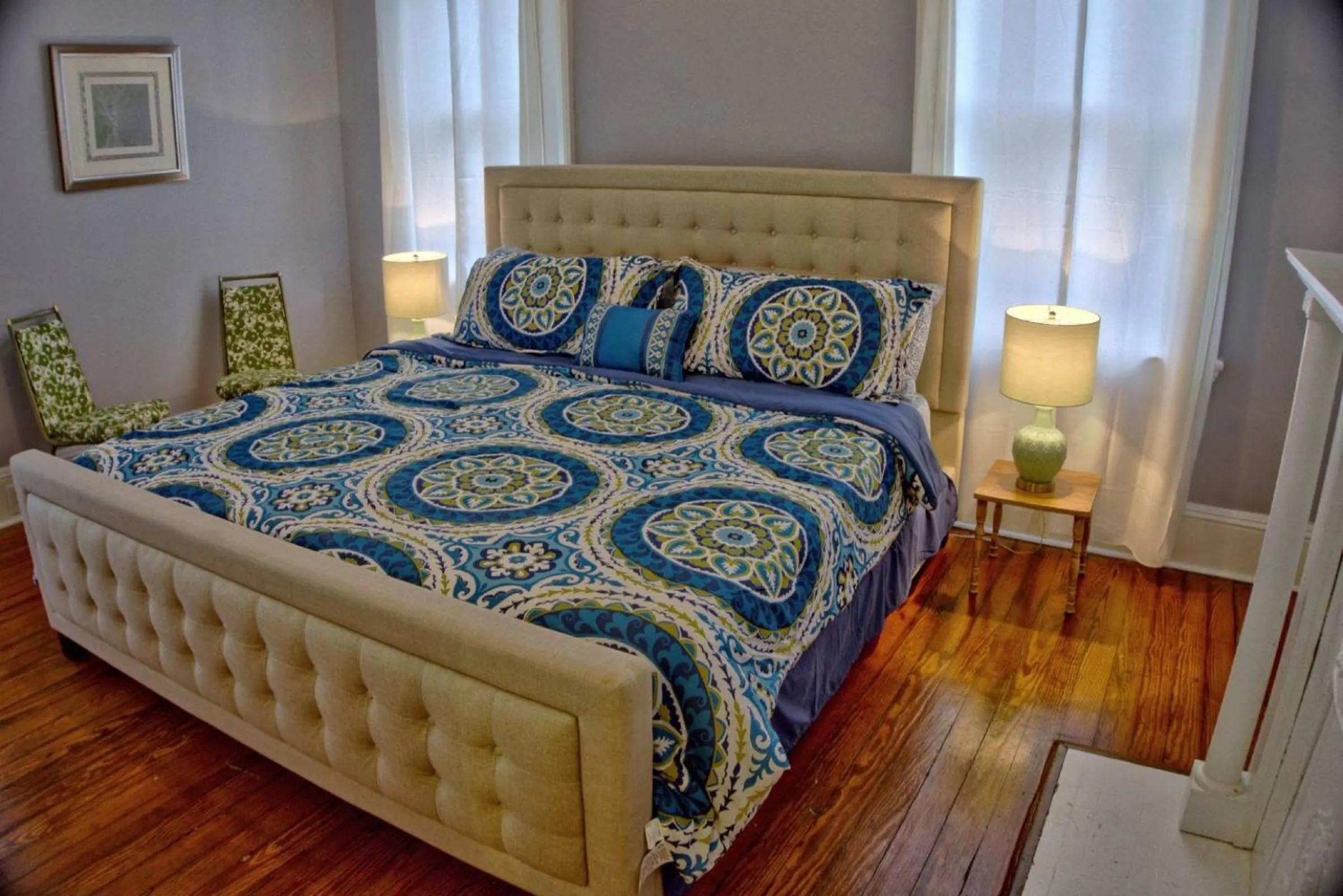 Bedroom, Bed in Beautiful 6 Bed, 5 Bath Historic Savannah Home