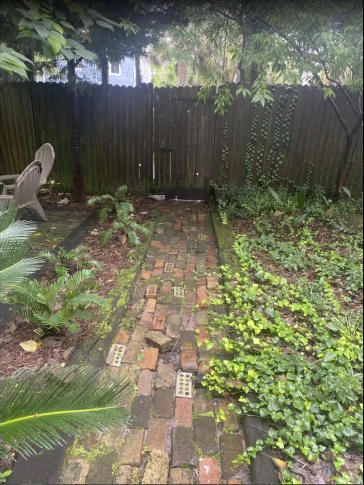 Patio in Beautiful 6 Bed, 5 Bath Historic Savannah Home