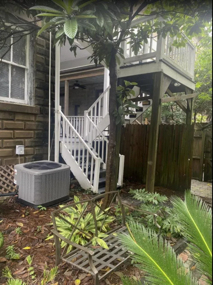 Patio in Beautiful 6 Bed, 5 Bath Historic Savannah Home