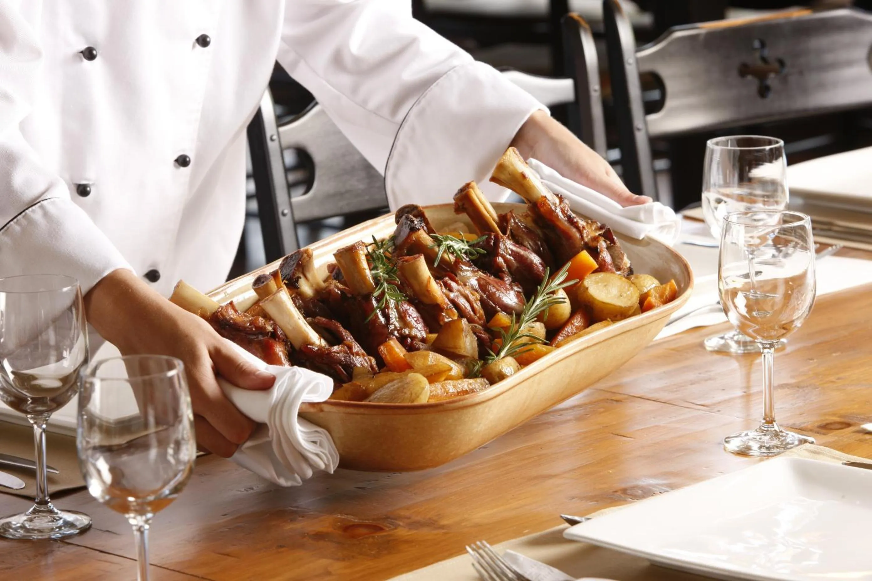 Food close-up in Auberge de Montagne des Chic-Chocs Mountain Lodge - Sepaq