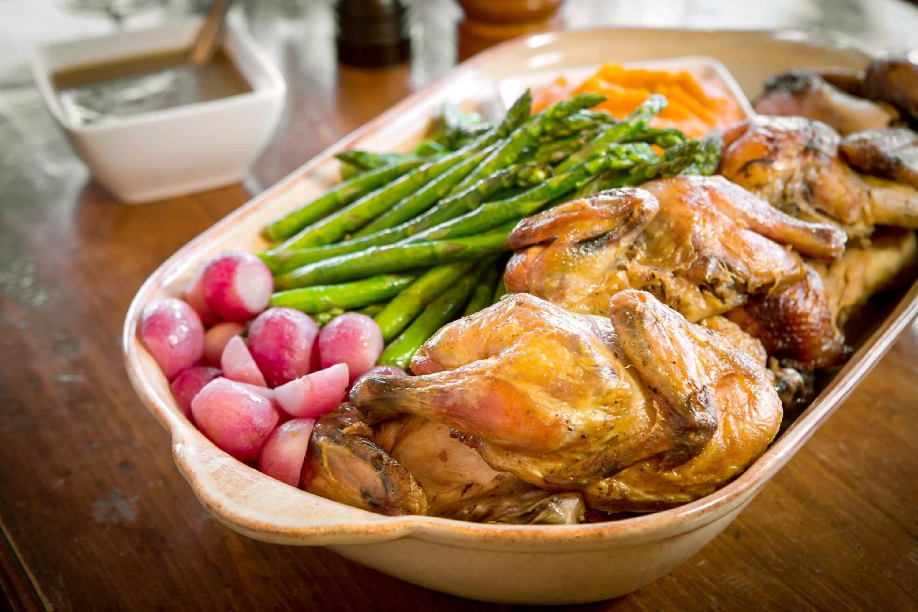 Food close-up in Auberge de Montagne des Chic-Chocs Mountain Lodge - Sepaq