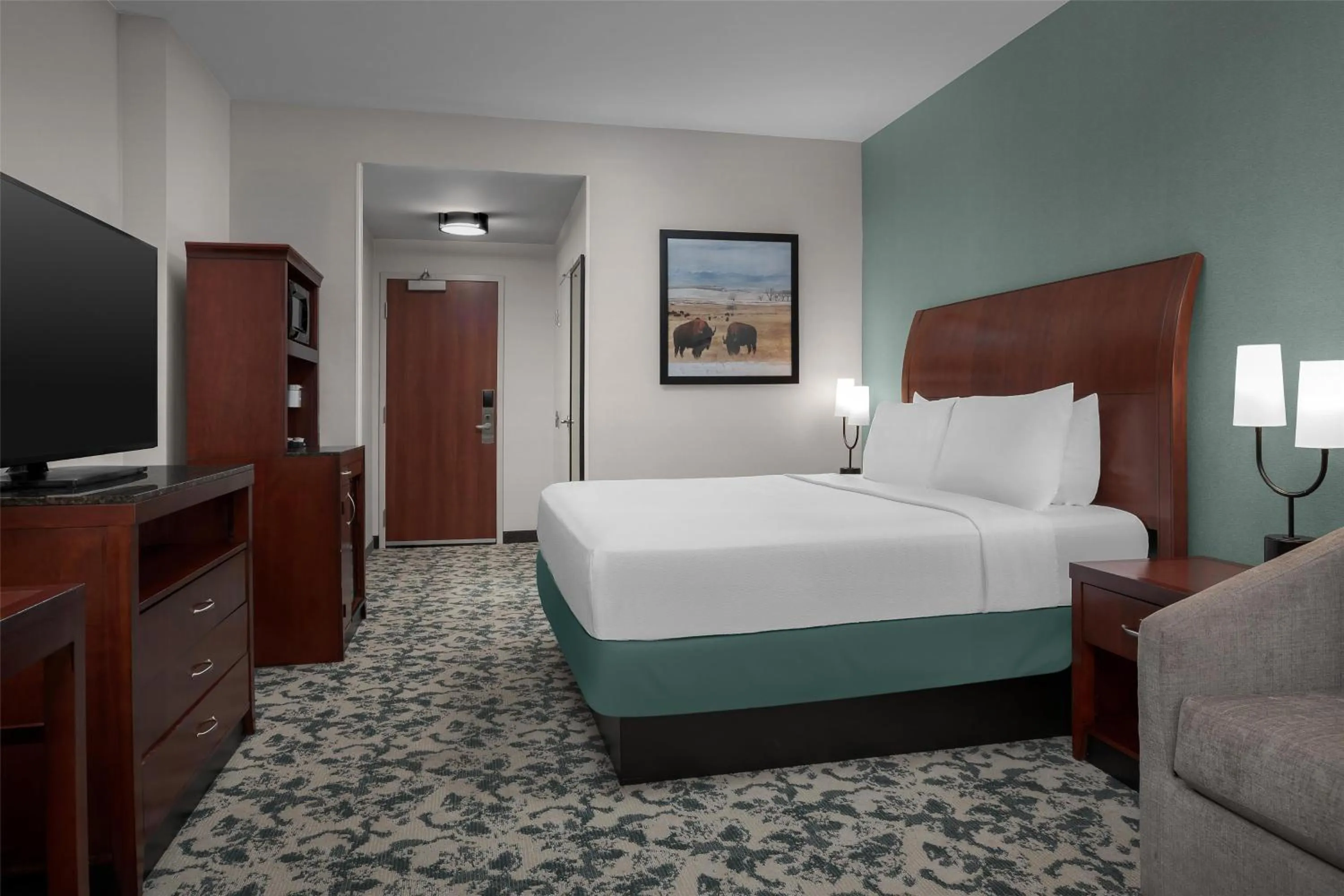 Bed in Hilton Garden Inn Denver Downtown