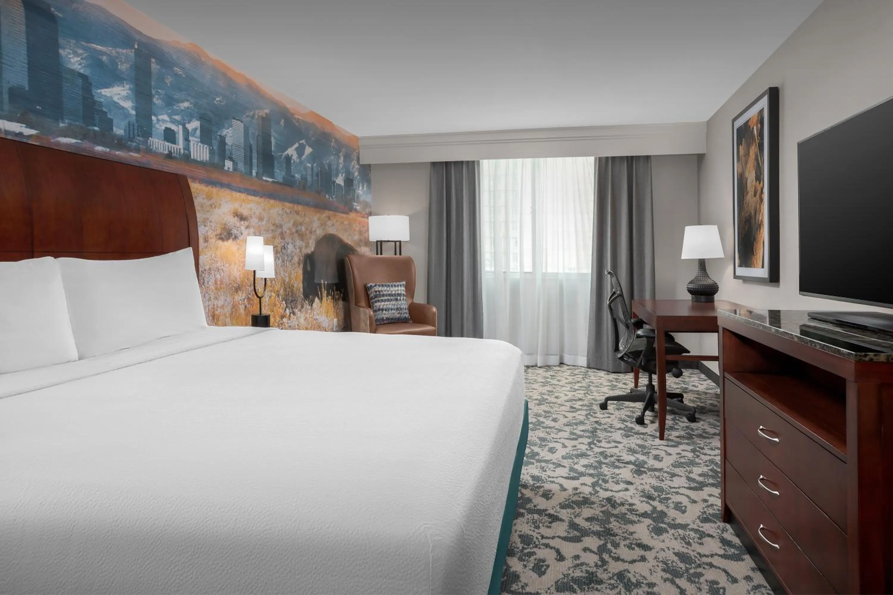 Bed in Hilton Garden Inn Denver Downtown