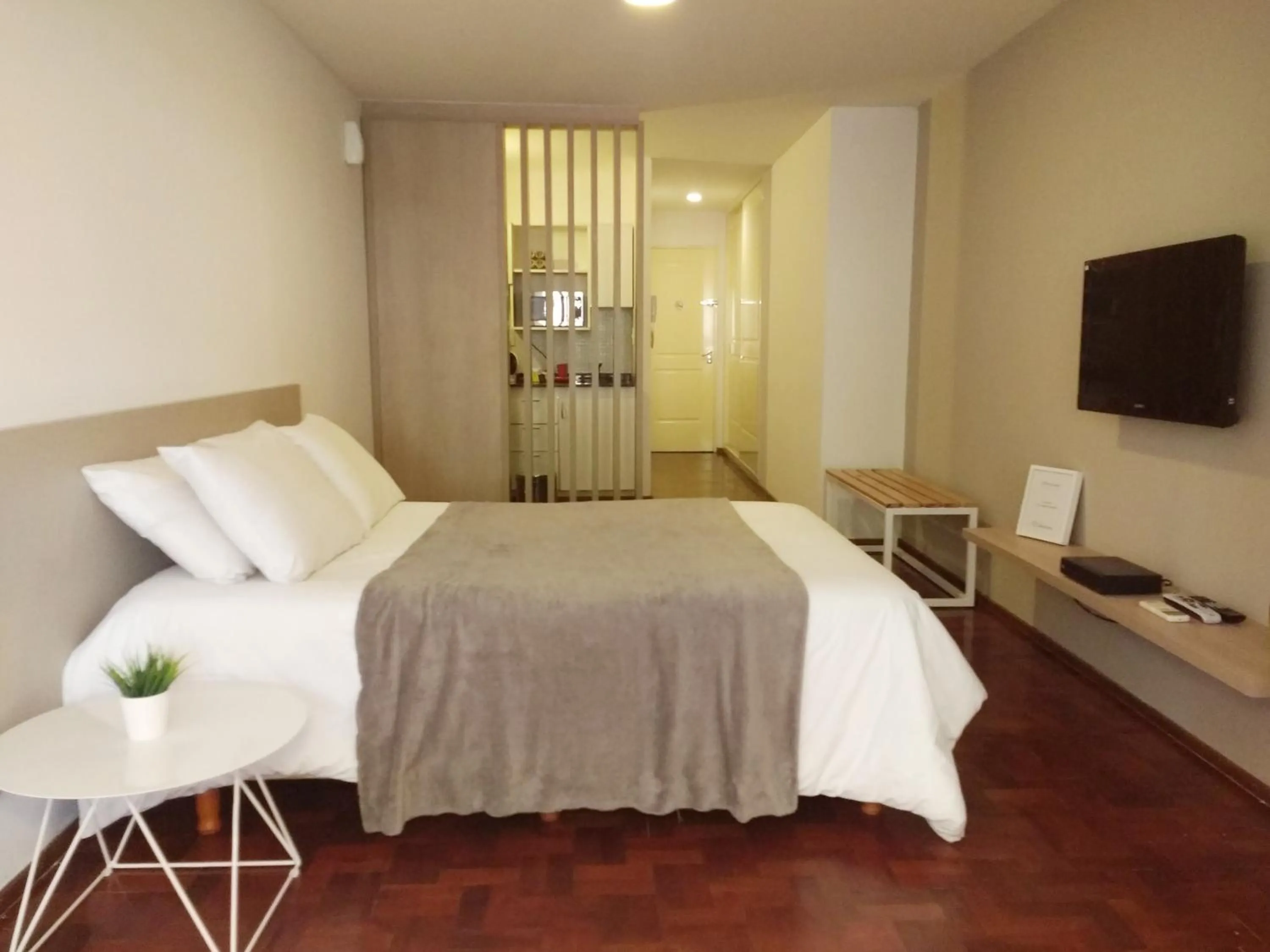 Bed in Departamentos Lugar