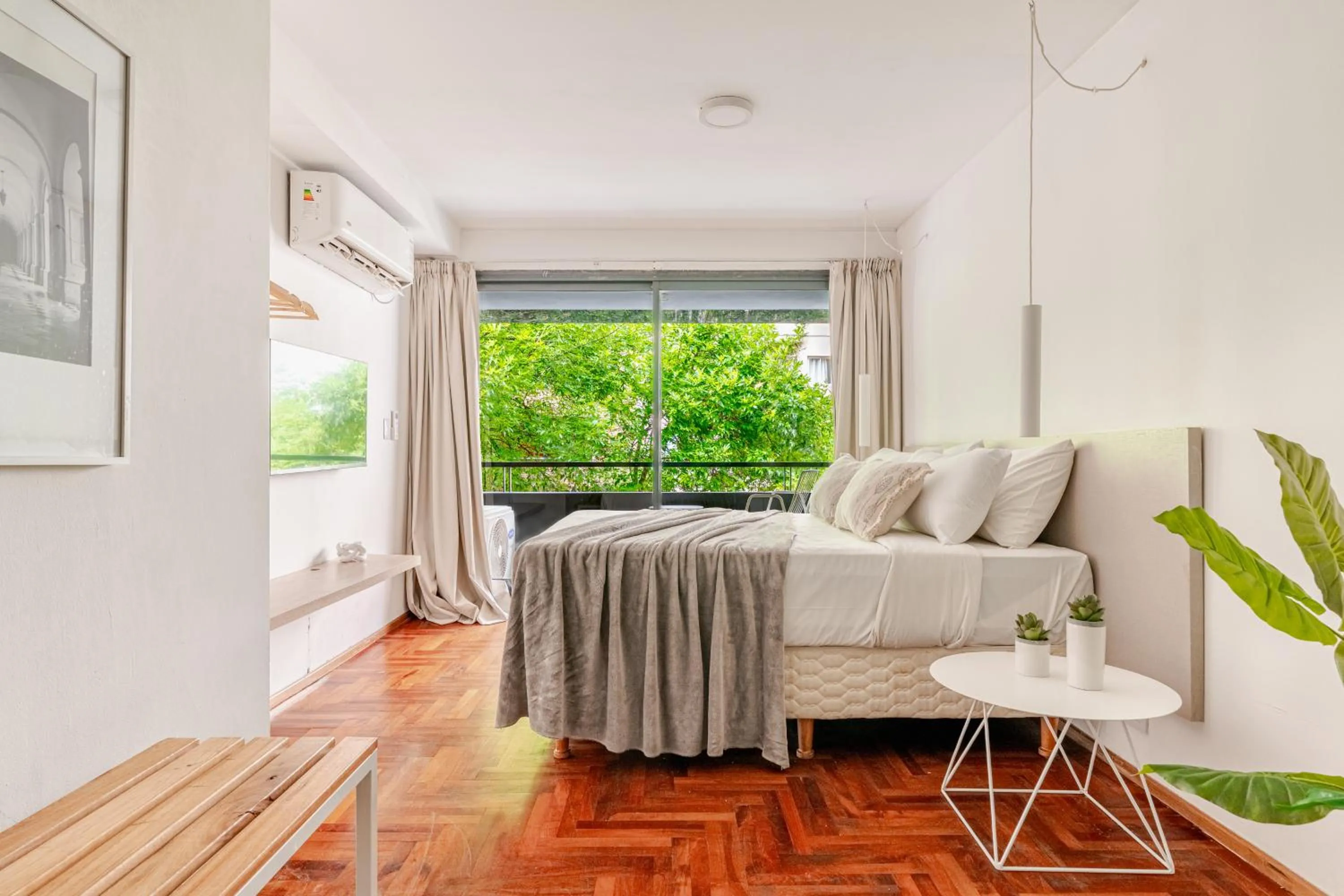 Bedroom, Bed in Departamentos Lugar