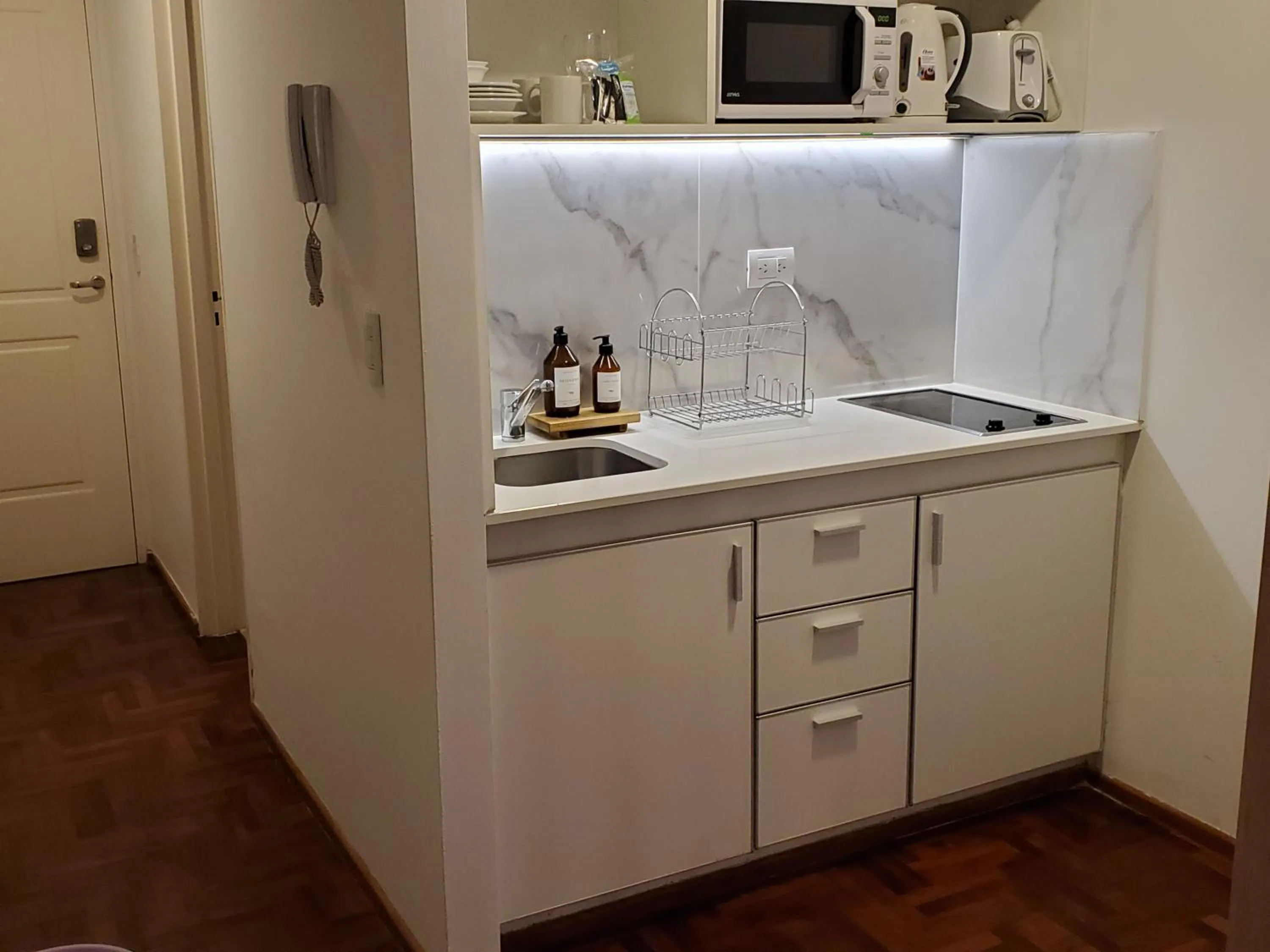 kitchen in Departamentos Lugar