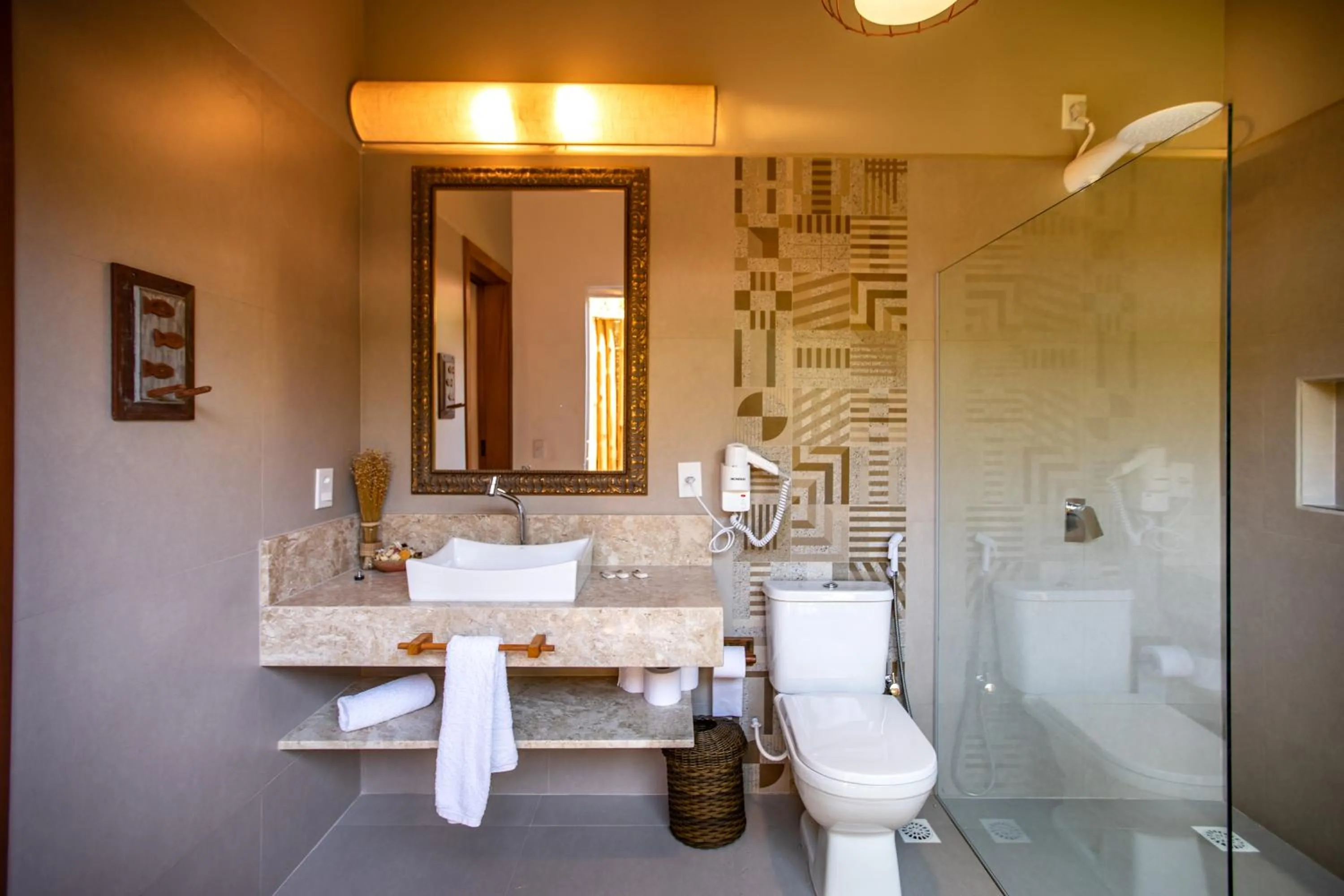 Shower in Pousada Recanto do Arraial