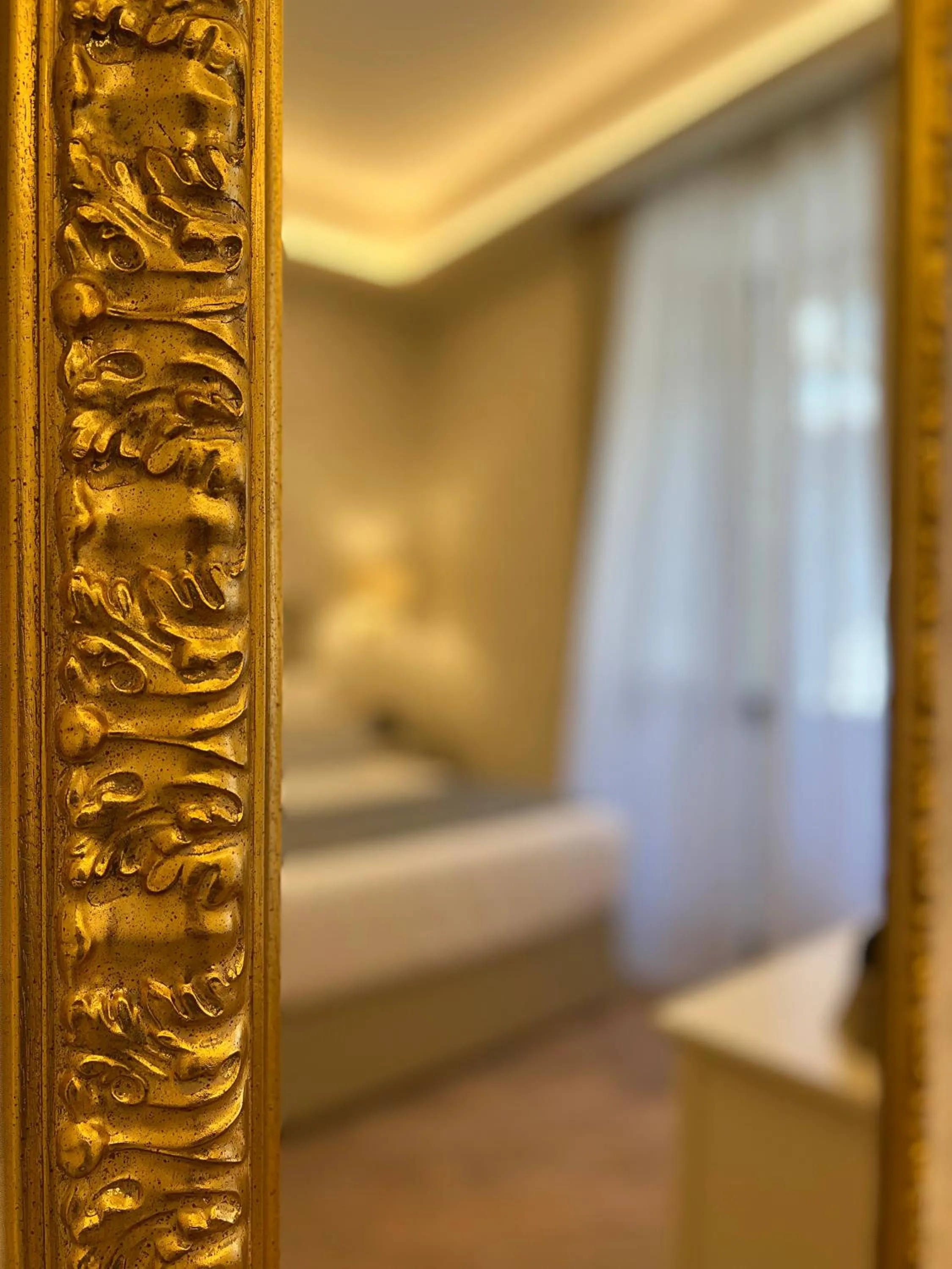 Decorative detail, Bed in San Gemini Palace