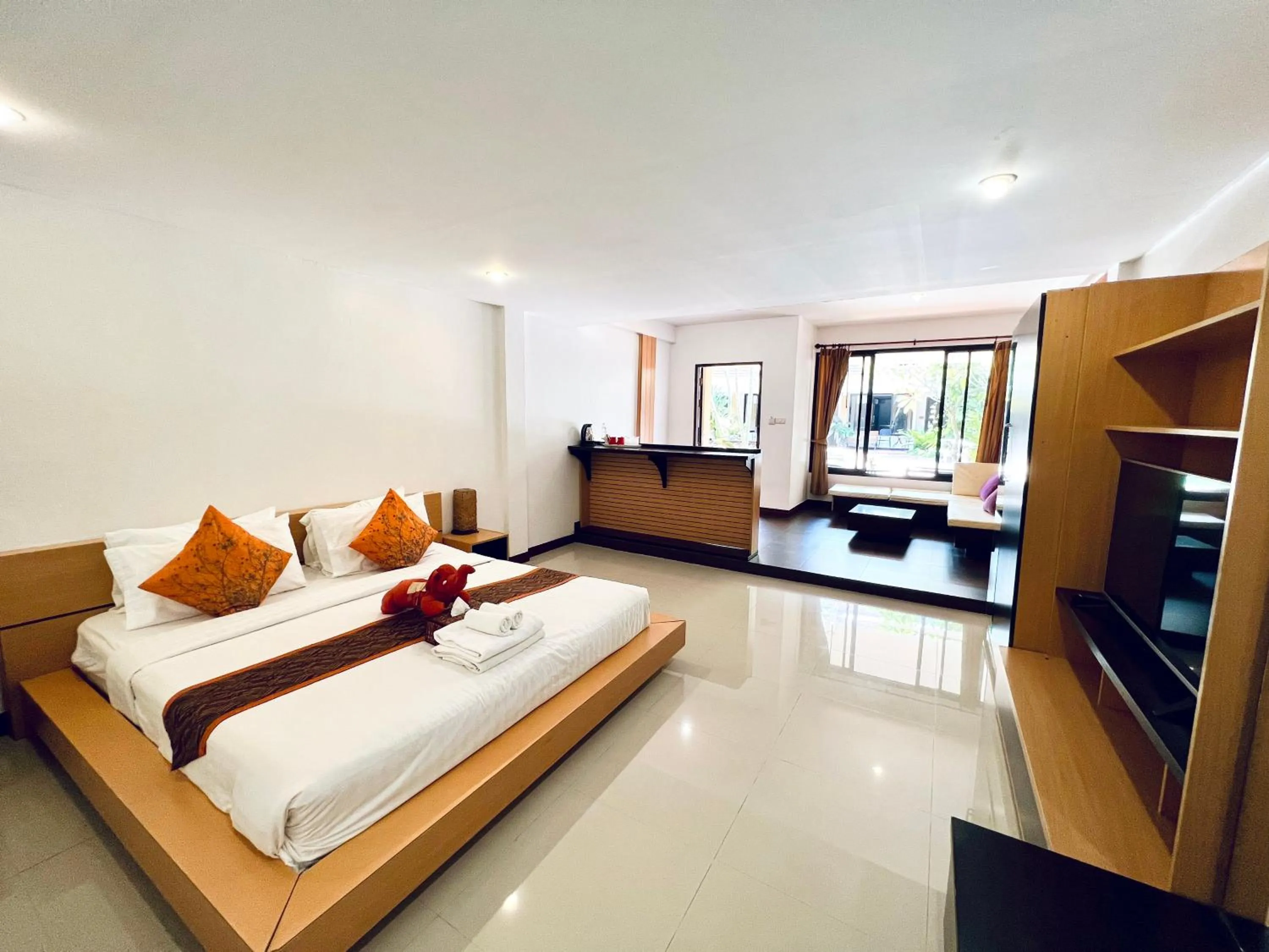 Bed in Hotel La Villa Khon Kaen