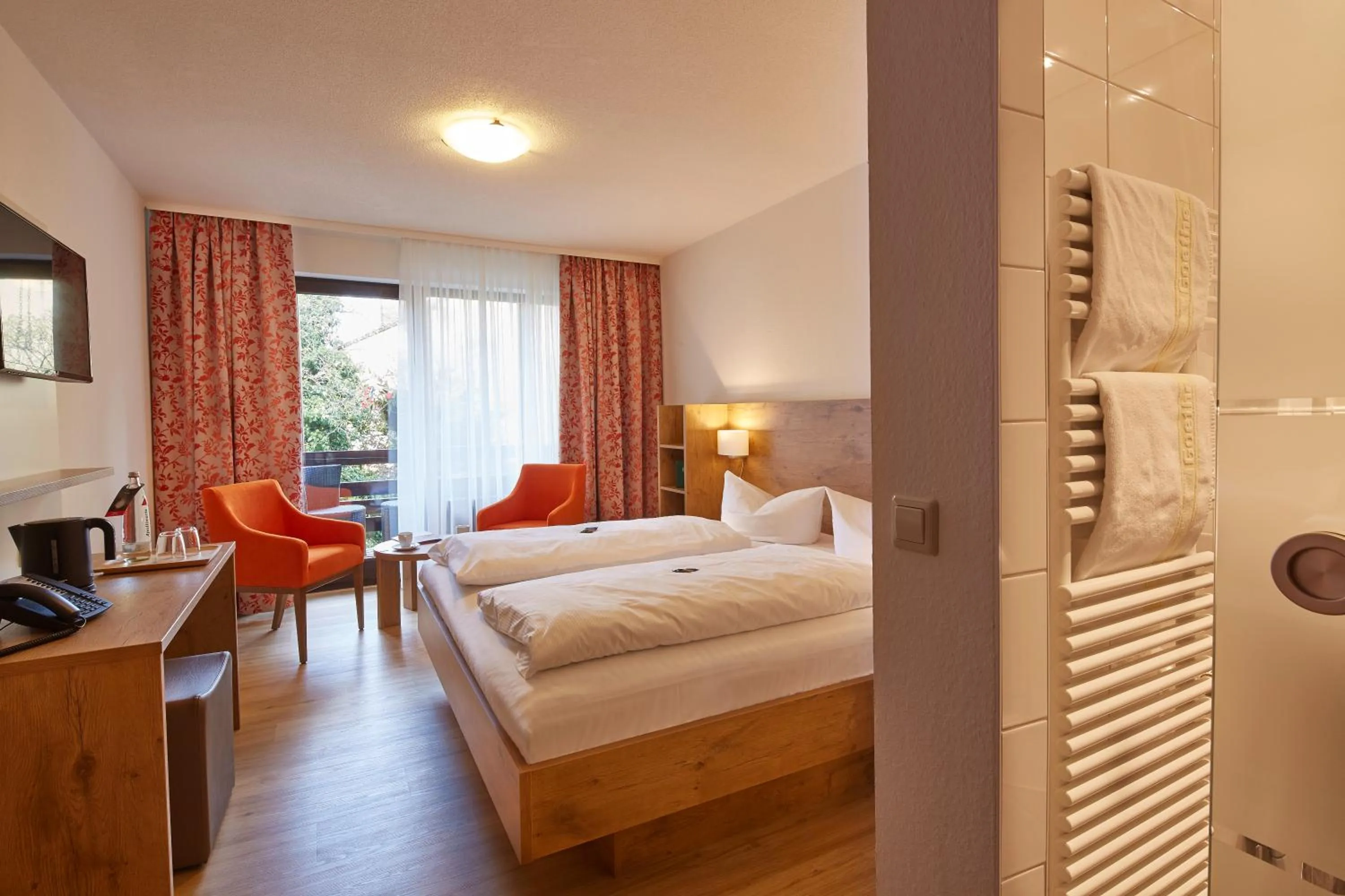 Bed in Gästehaus Goethe