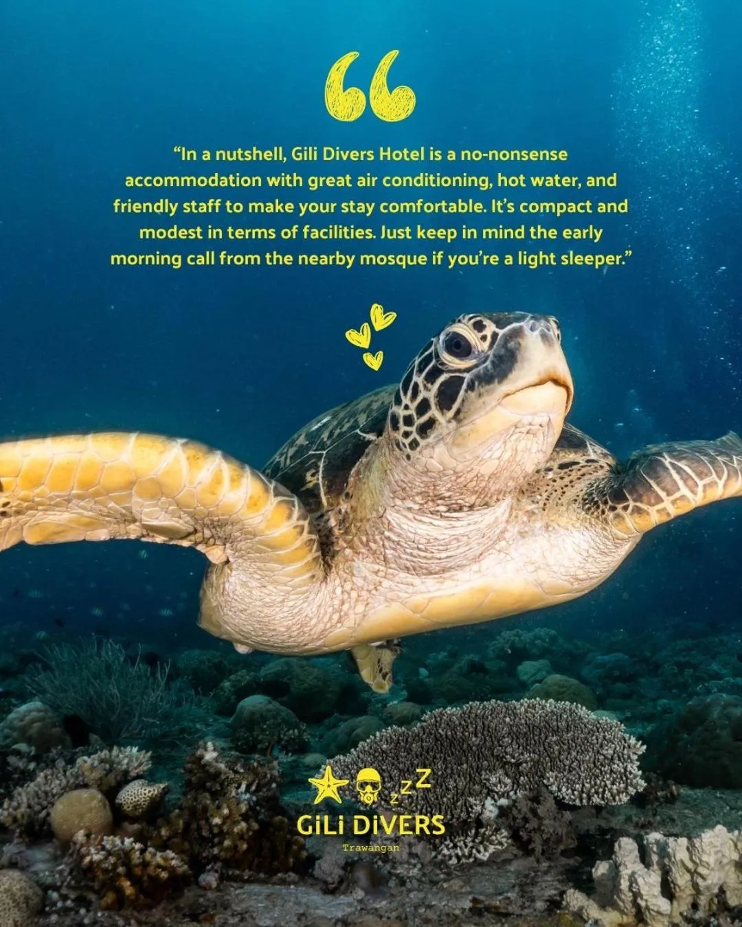 Property building in Gili Divers Hotel