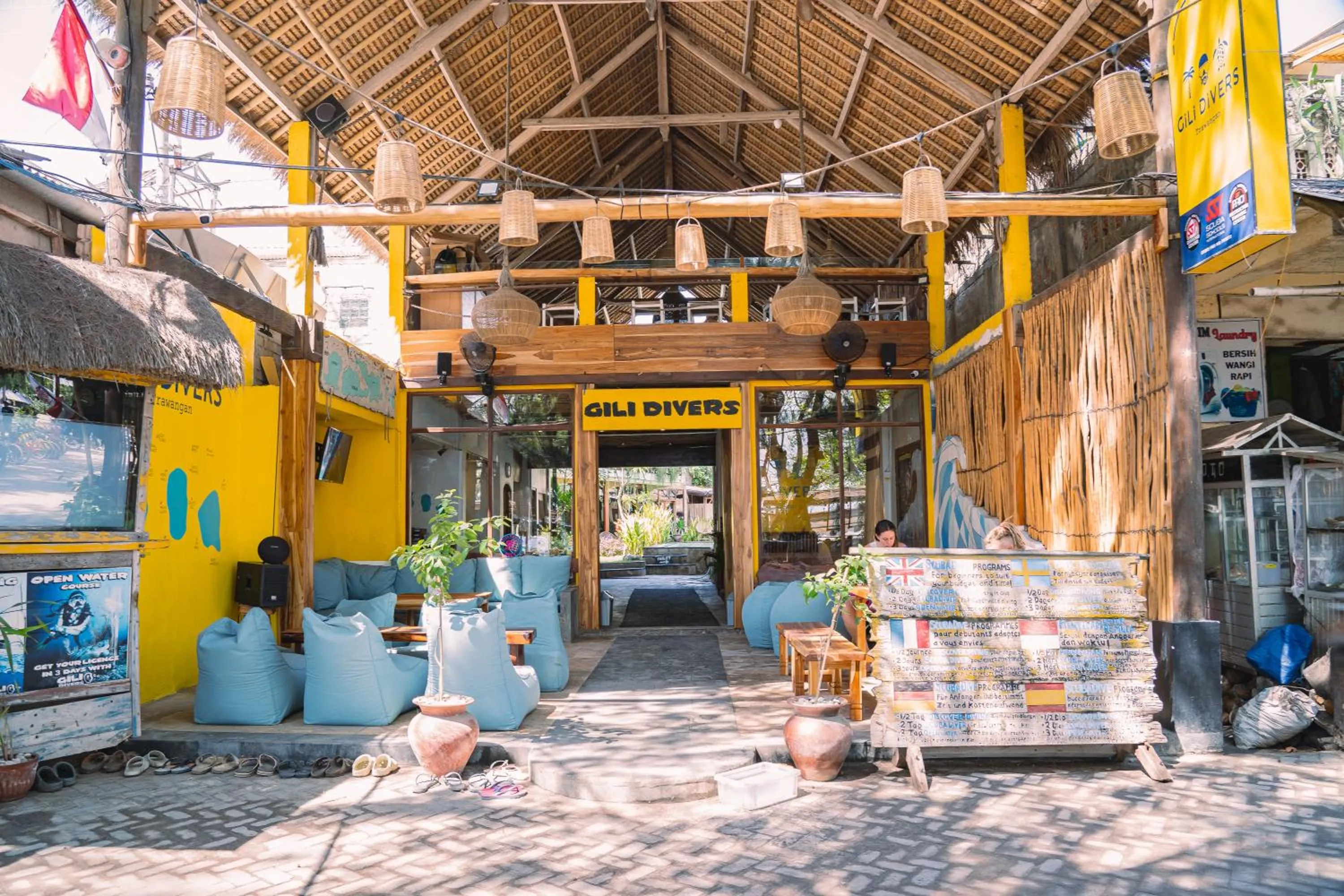 Property building in Gili Divers Hotel