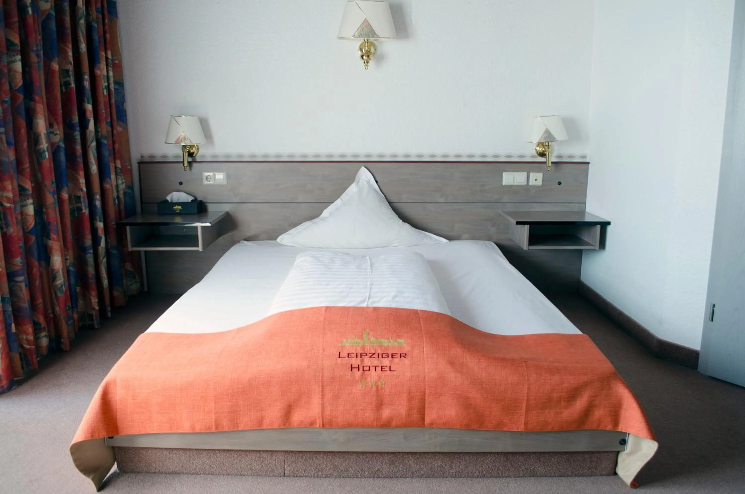 Bed in Leipziger Hotel