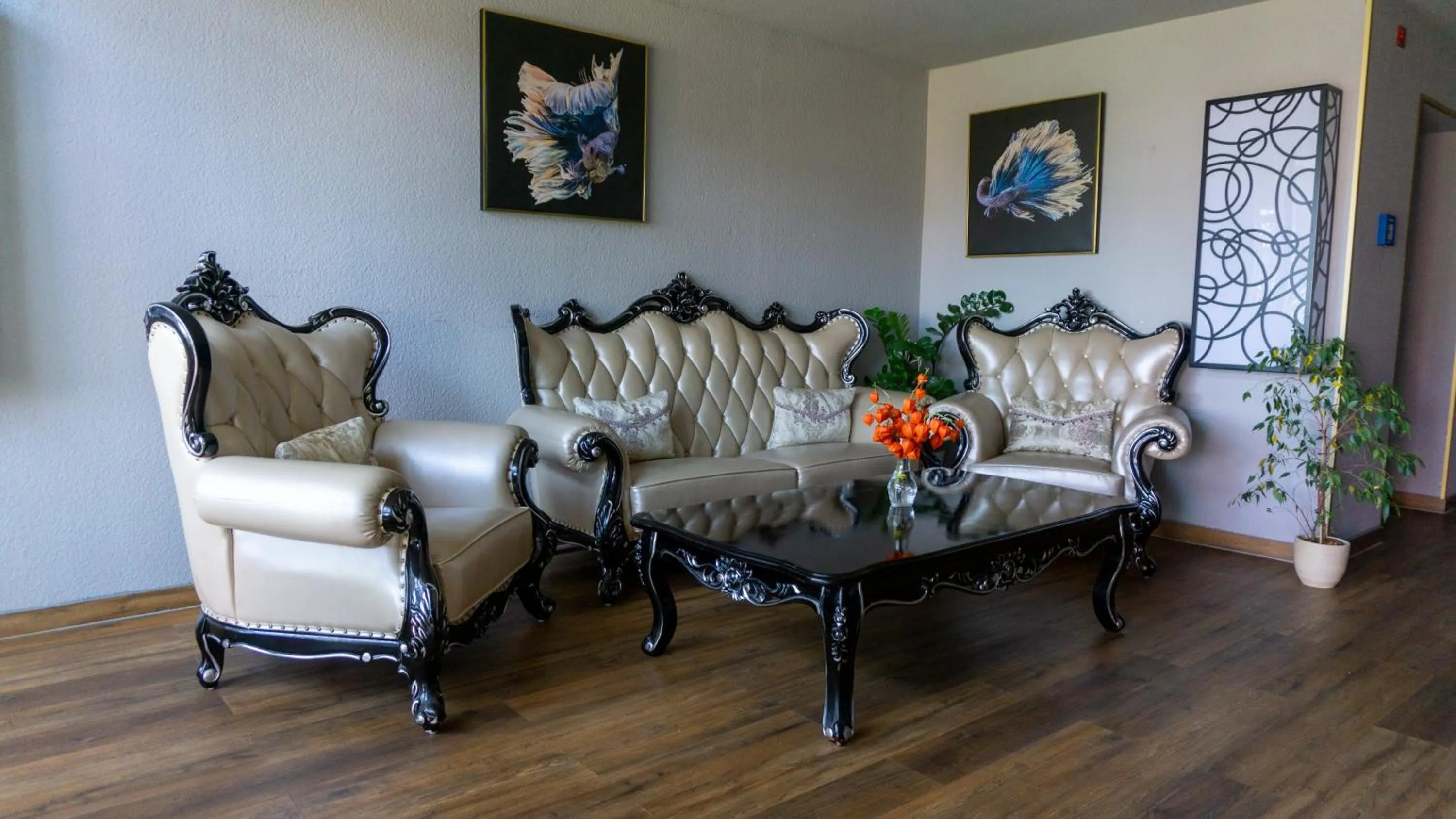Seating area in Leipziger Hotel