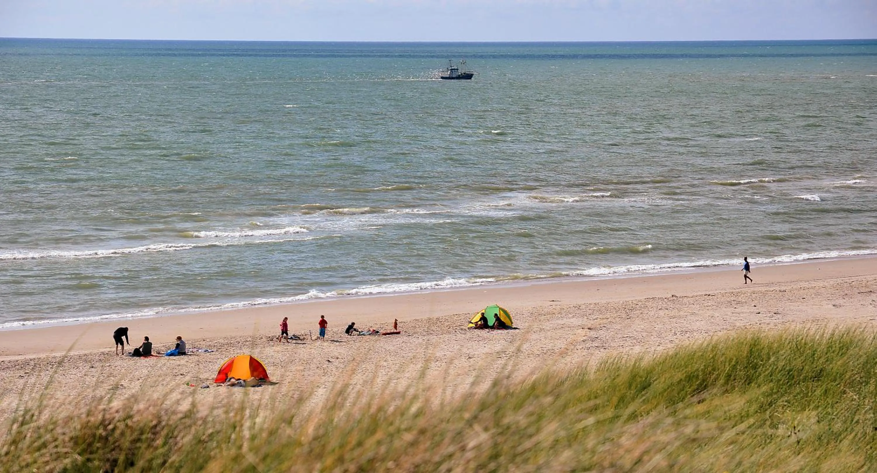 Beach in Dancamps Holmsland (Camp Site)