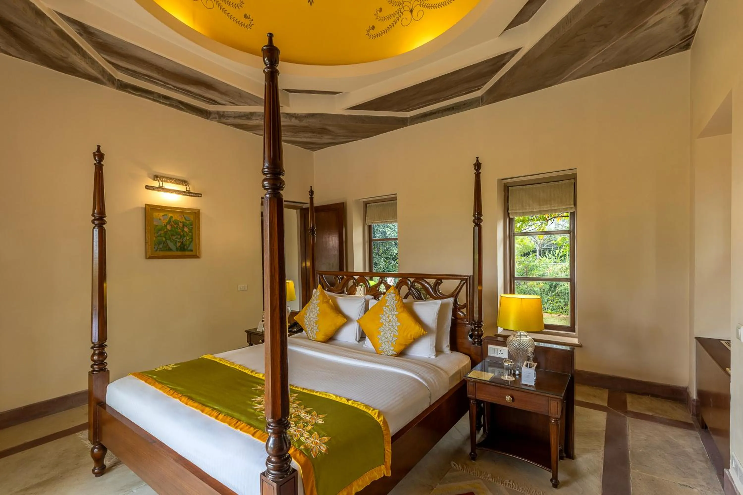 Bedroom, Bed in Tree of Life Resort & Spa Jaipur