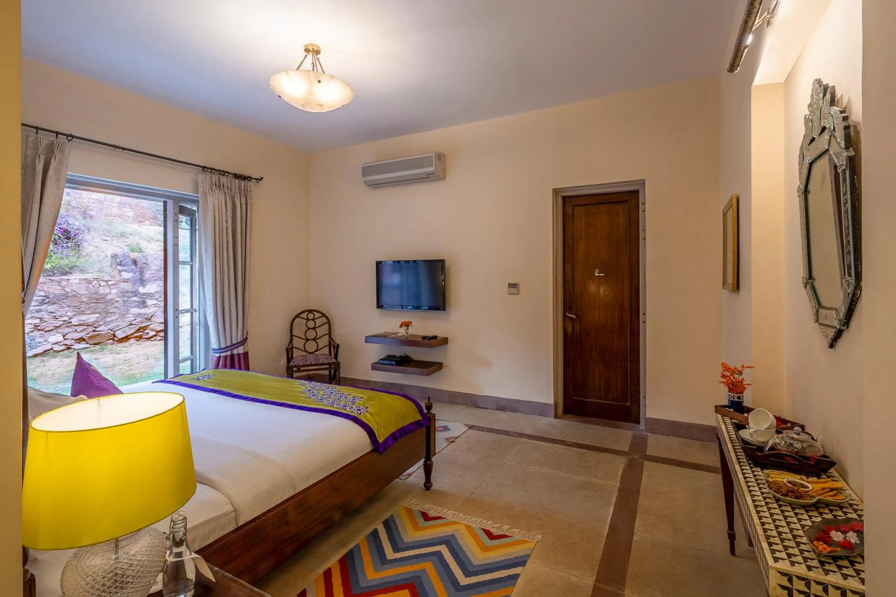 Bedroom, Bed in Tree of Life Resort & Spa Jaipur