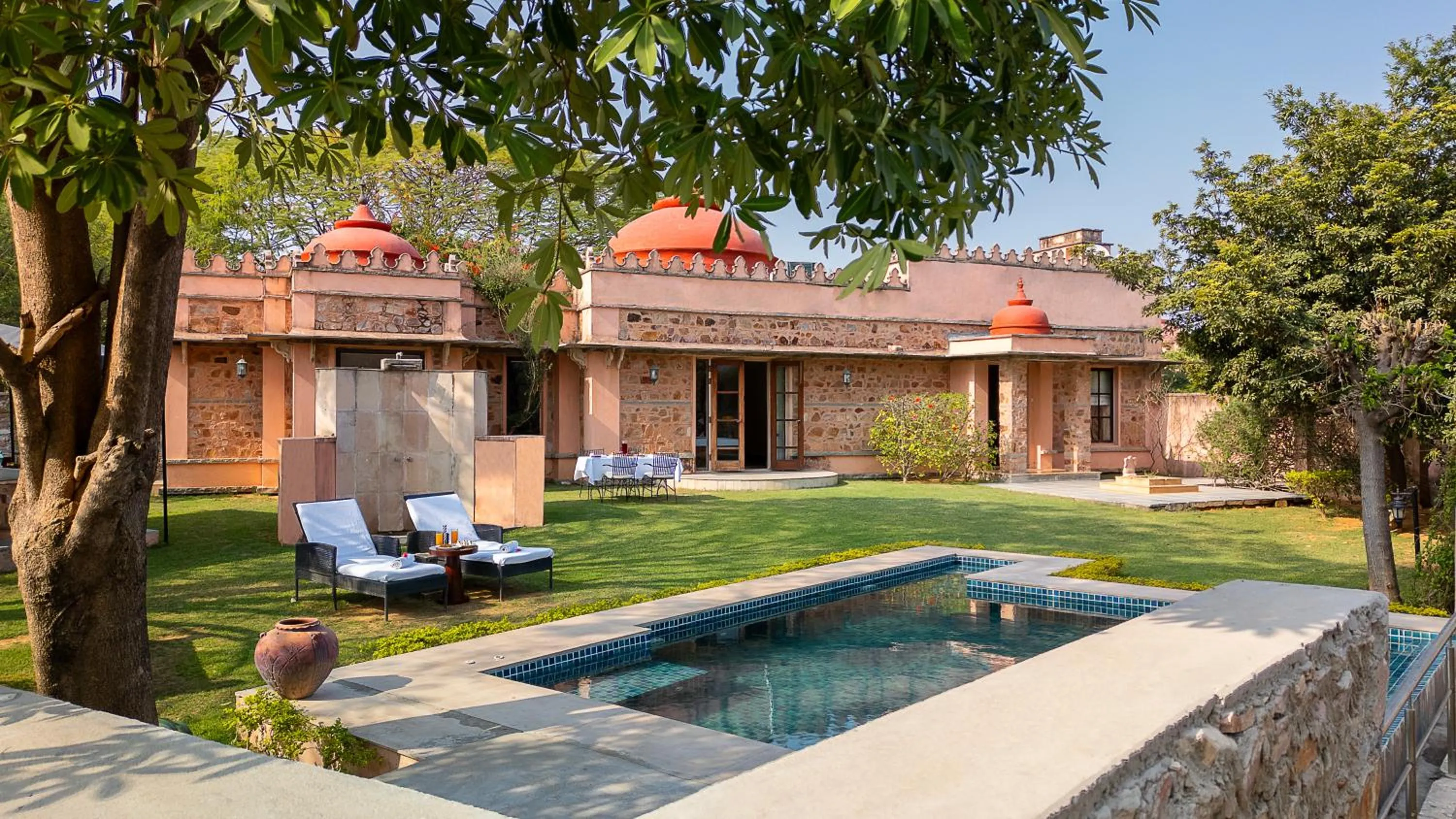 Swimming pool in Tree of Life Resort & Spa Jaipur