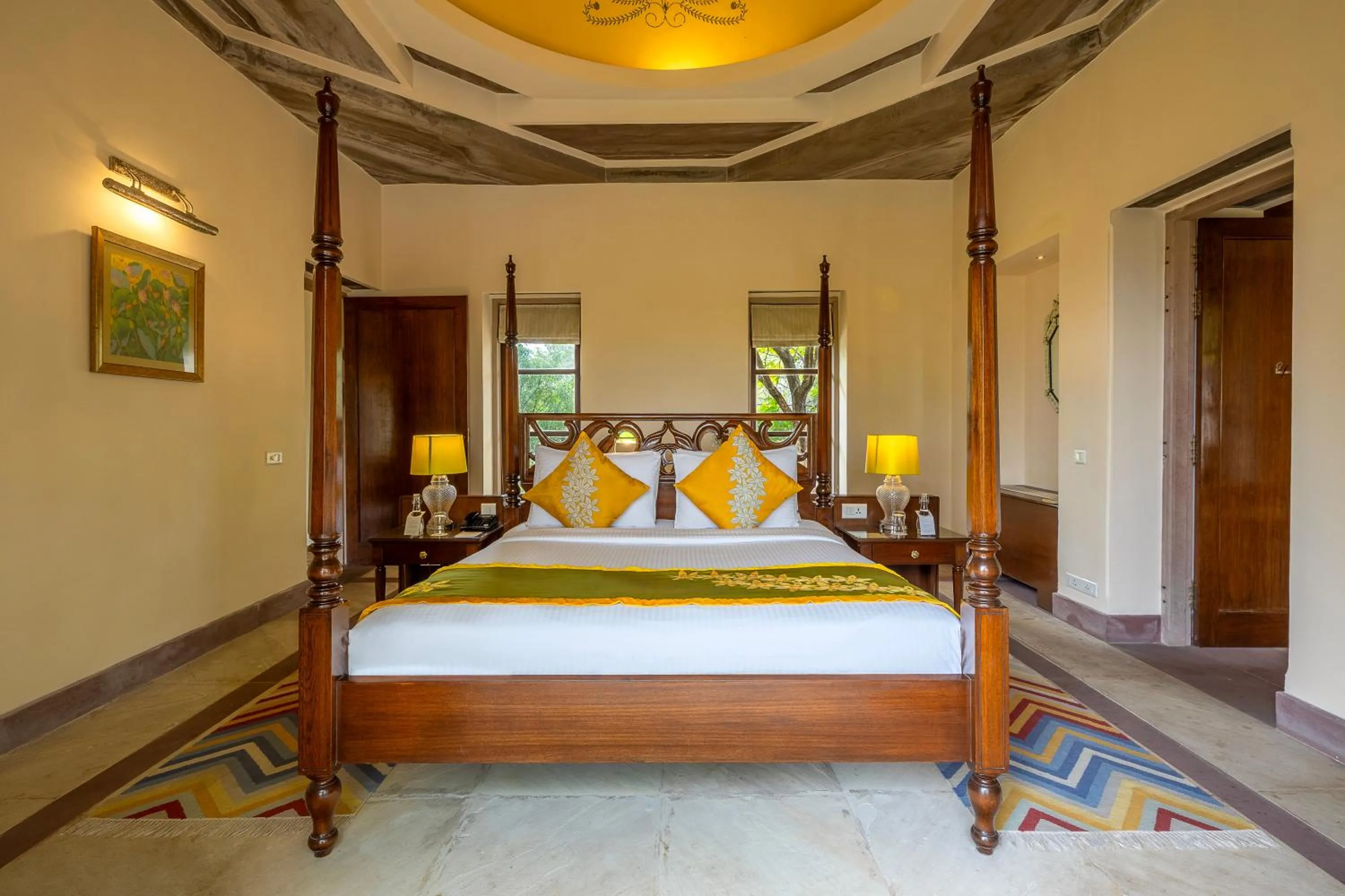 Bedroom, Bed in Tree of Life Resort & Spa Jaipur