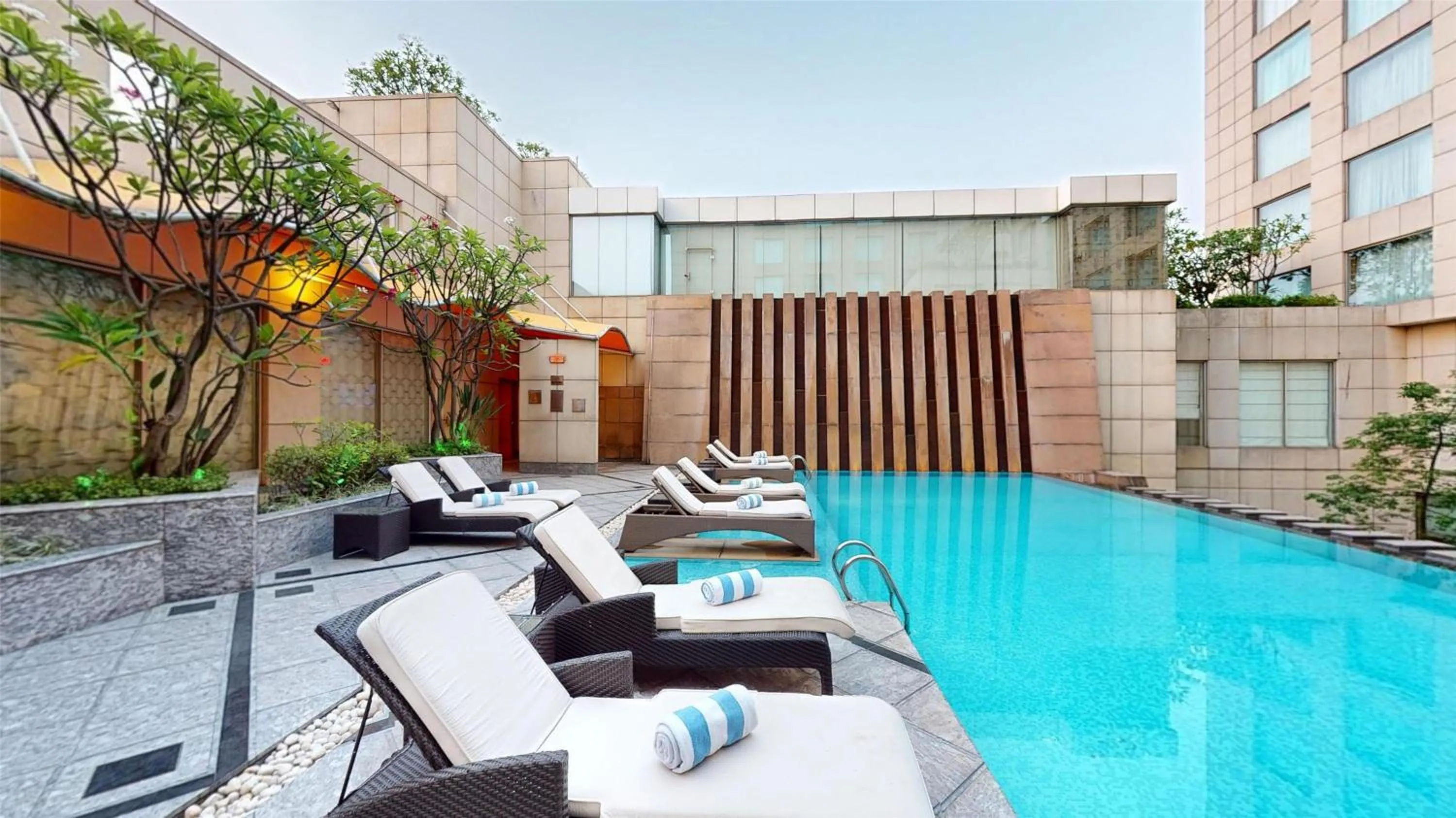 Pool view in Radisson Blu Hotel, Nagpur