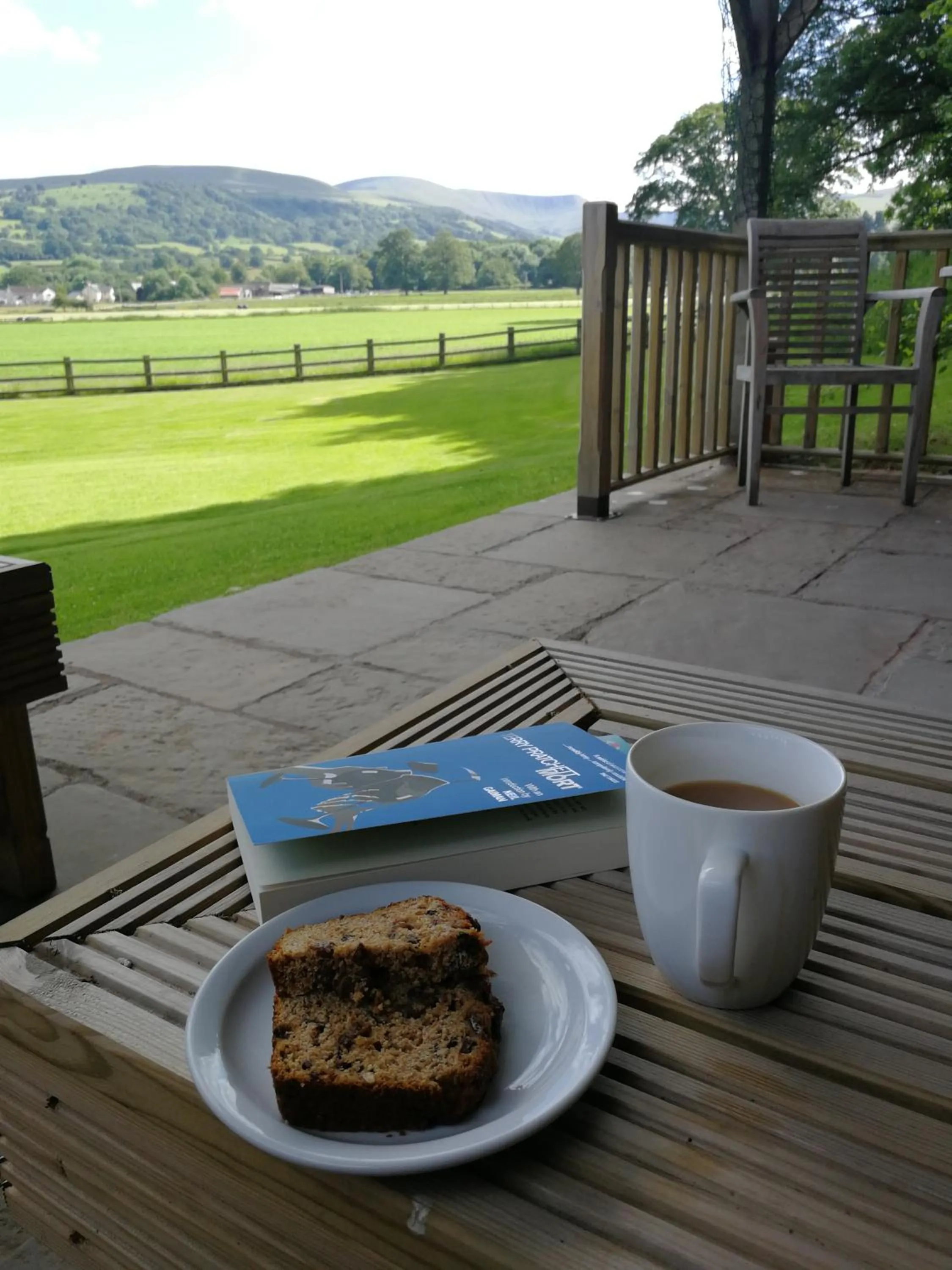 Patio in The Lodge Brecon B&B