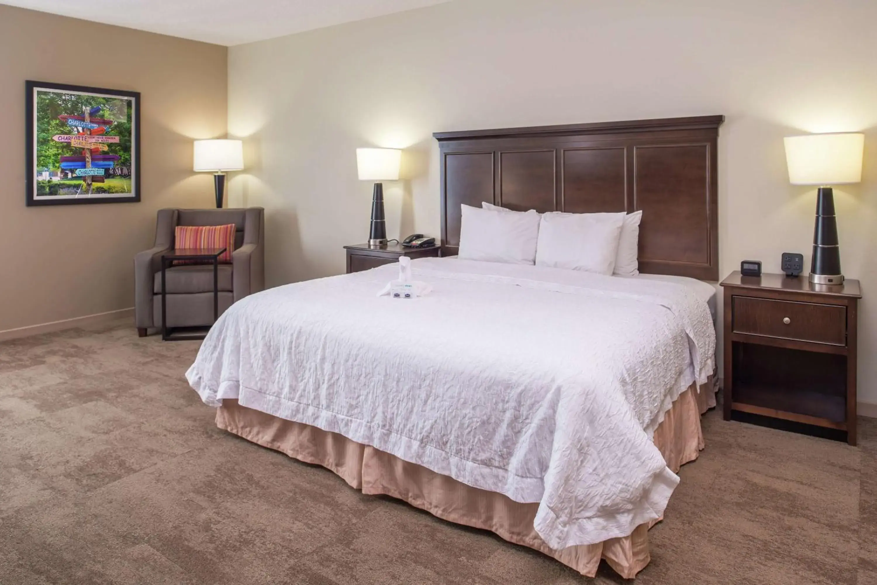 King Room - Mobility Access/Non-Smoking in Hampton Inn & Suites Charlotte Arrowood Rd King Room - Mobility Access/Non-Smoking in Hampton Inn & Suites Charlotte Arrowood Rd