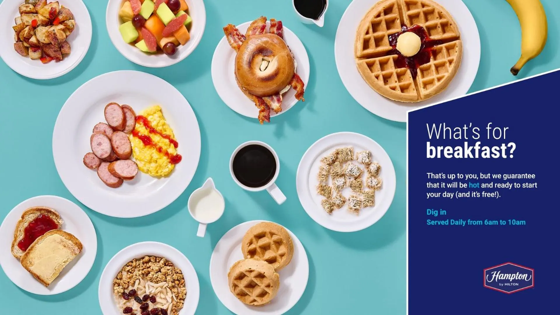 Breakfast in Hampton Inn & Suites Charlotte Arrowood Rd