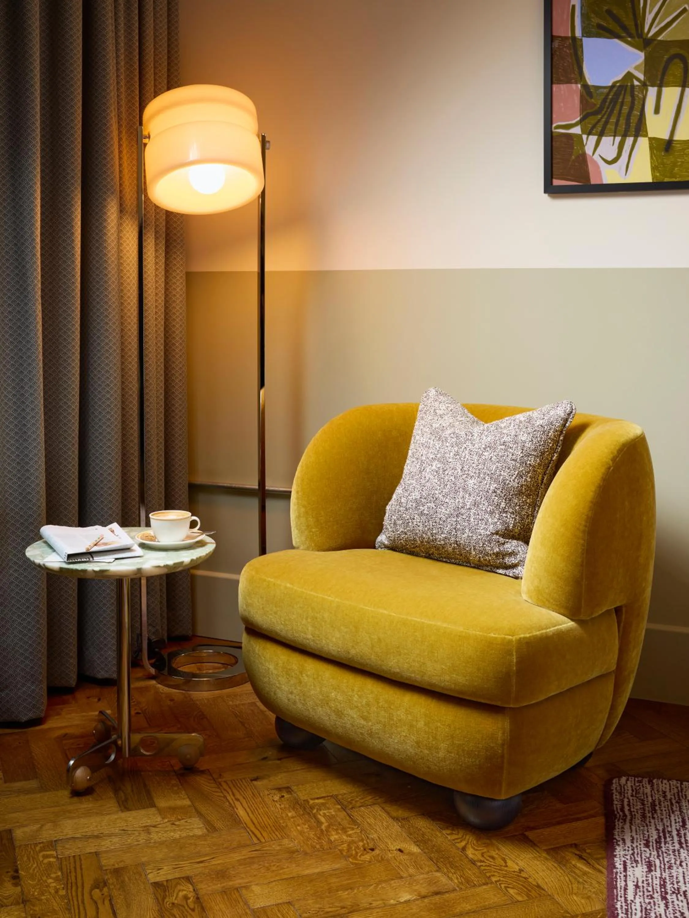 Seating area in The Hoxton, Shoreditch