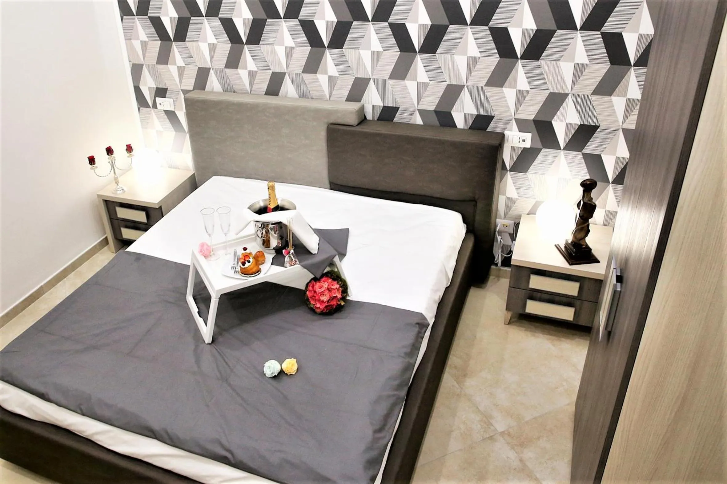 Bedroom, Bed in B&B Pompei Olympus