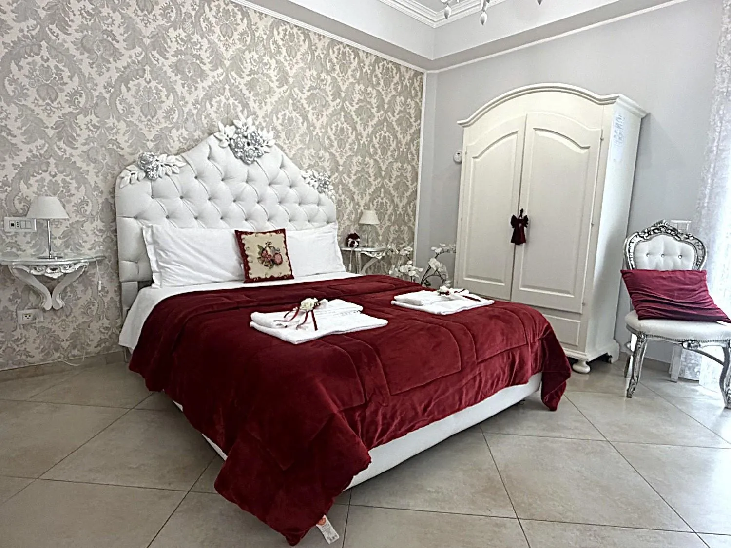 Bed in B&B Pompei Olympus