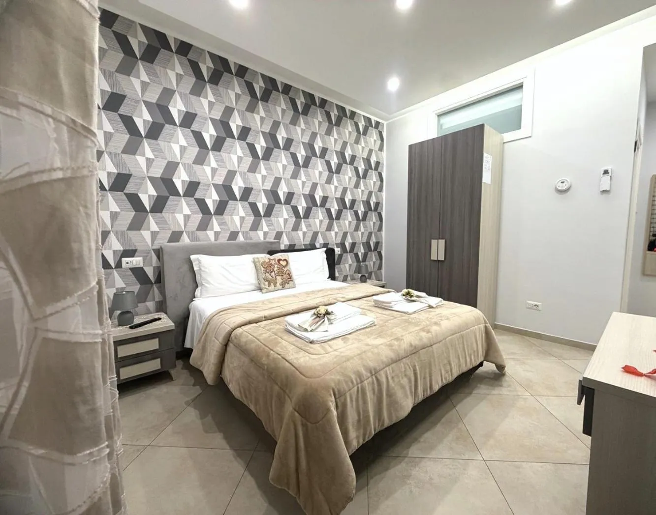 Bed in B&B Pompei Olympus