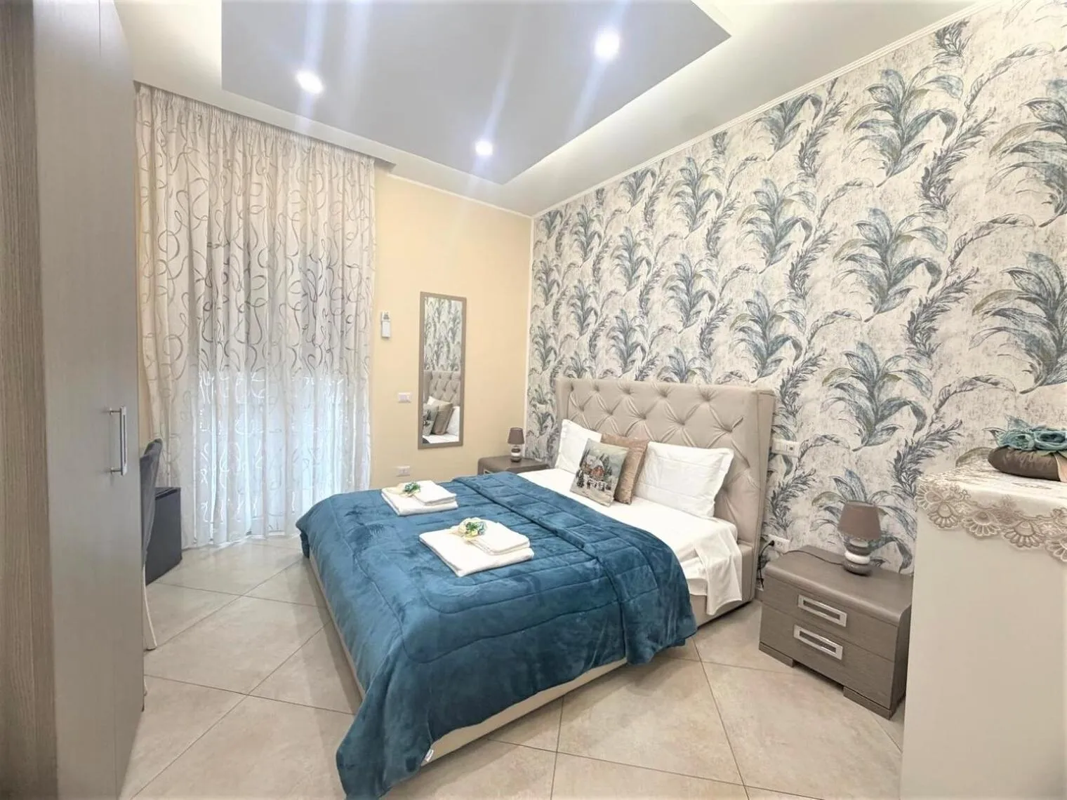 Bed in B&B Pompei Olympus