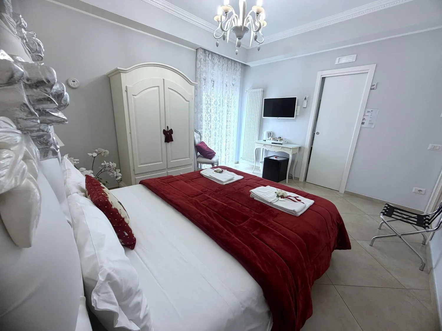 Bed in B&B Pompei Olympus