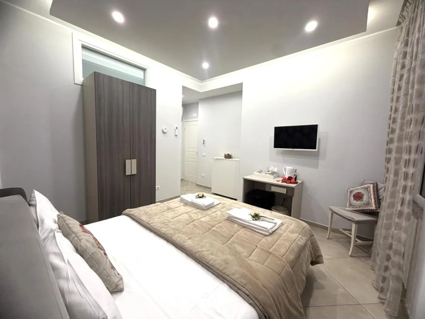 Bed in B&B Pompei Olympus