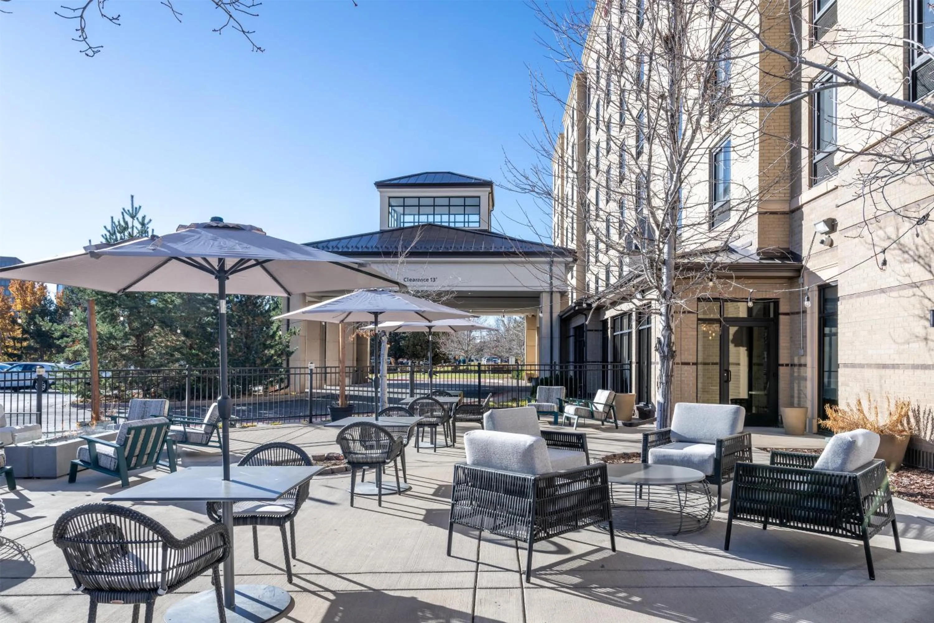 Patio in Hilton Garden Inn Denver Tech Center