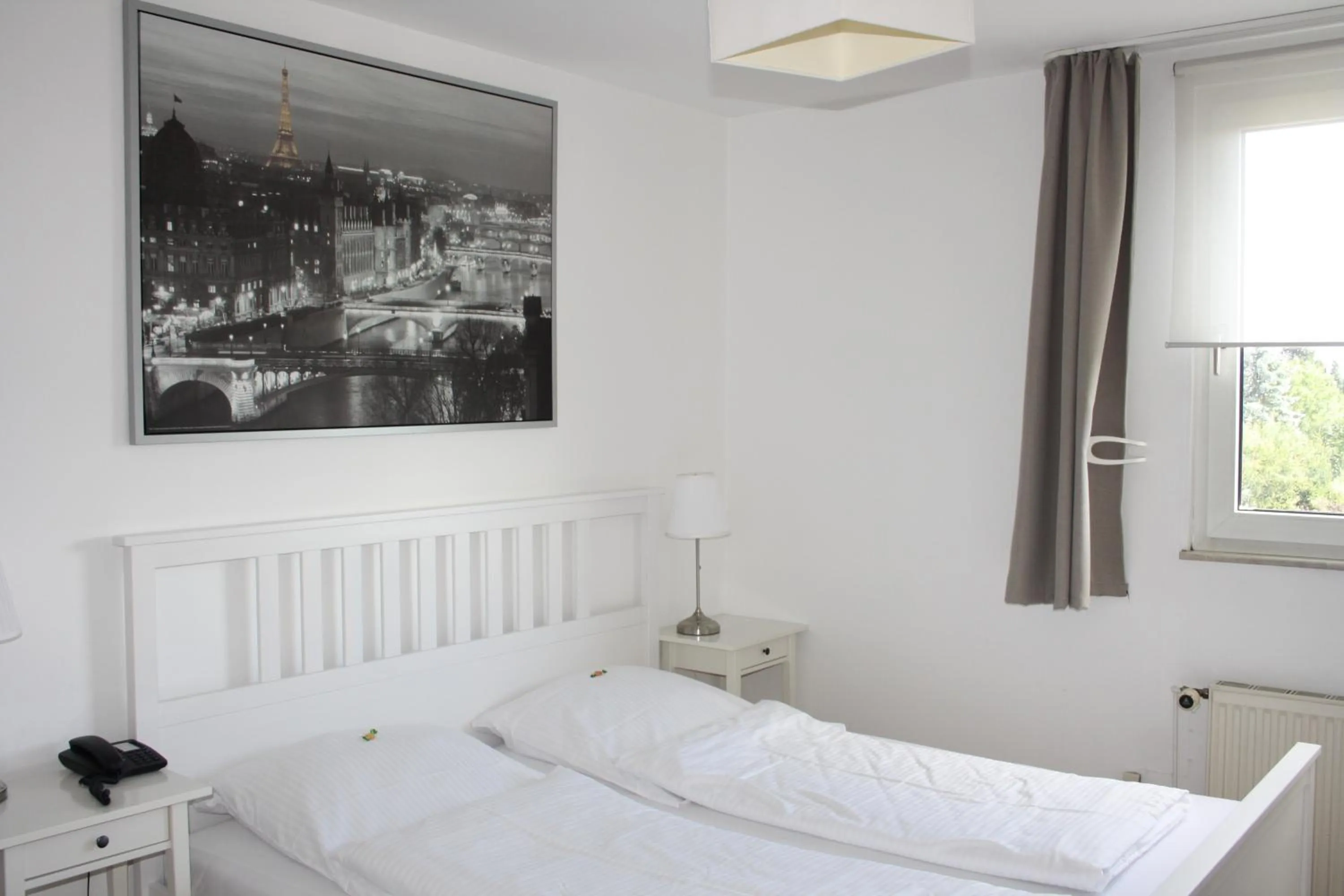 Decorative detail, Bed in Hotel Schwarzer Adler