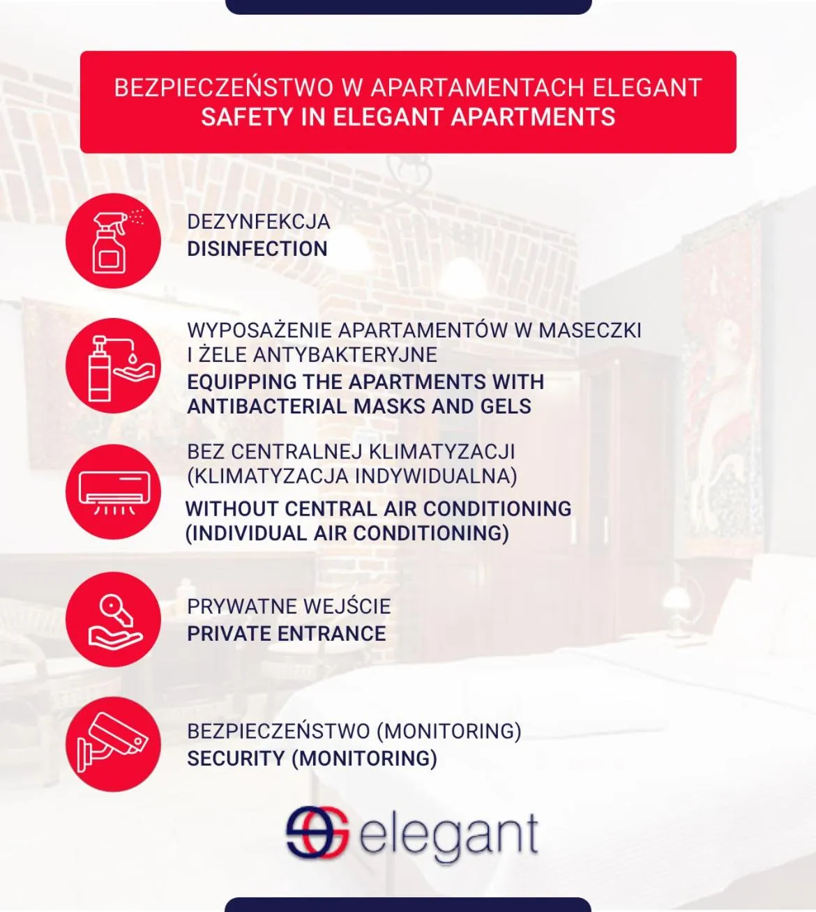 Logo/Certificate/Sign in Elegant Apartments