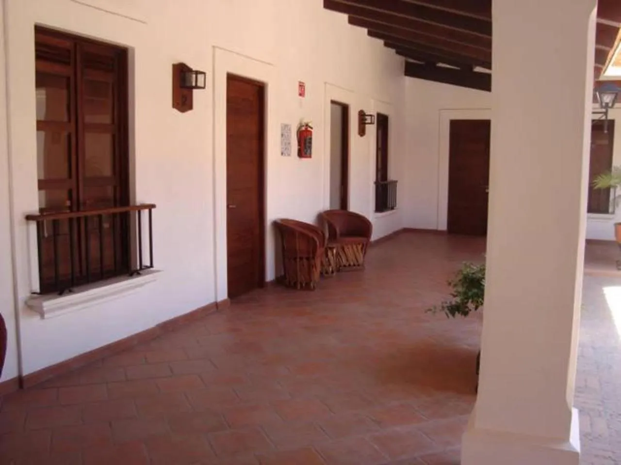 Patio in Hotel Posada Santa Rita