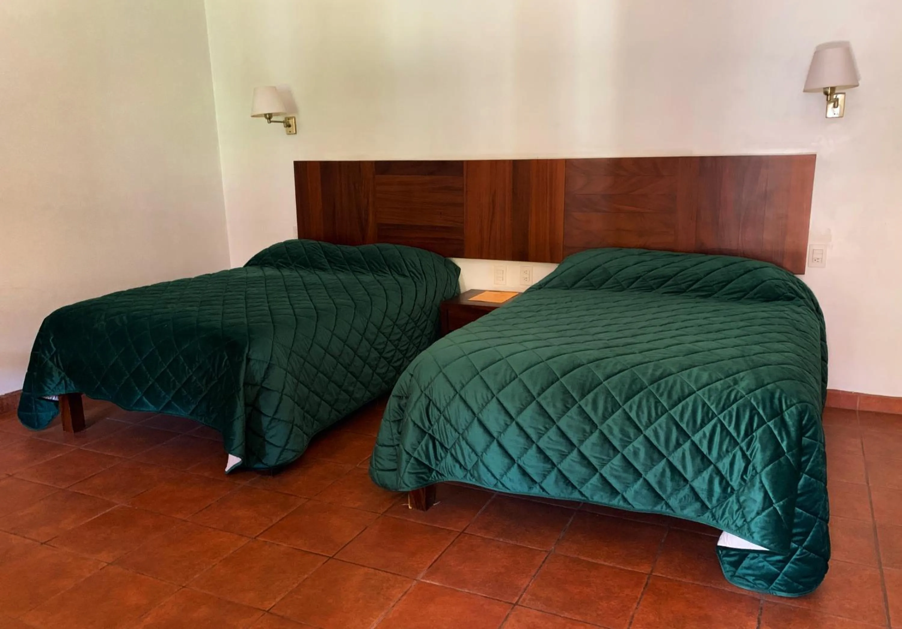 Bed in Hotel Posada Santa Rita