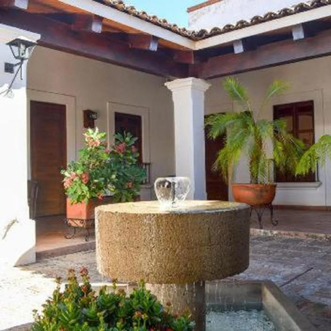 Garden in Hotel Posada Santa Rita